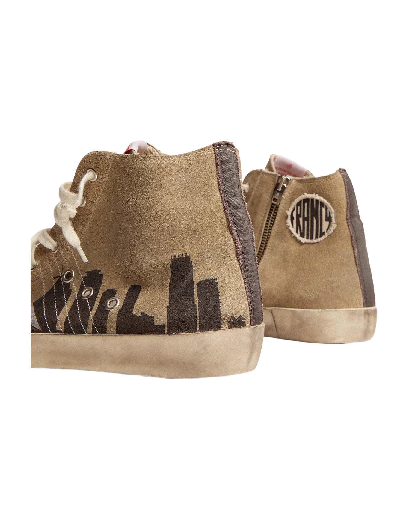 Men | Francy Penstar Dove Gray Suede | Taupe x Black x Electric Blue - Image 8