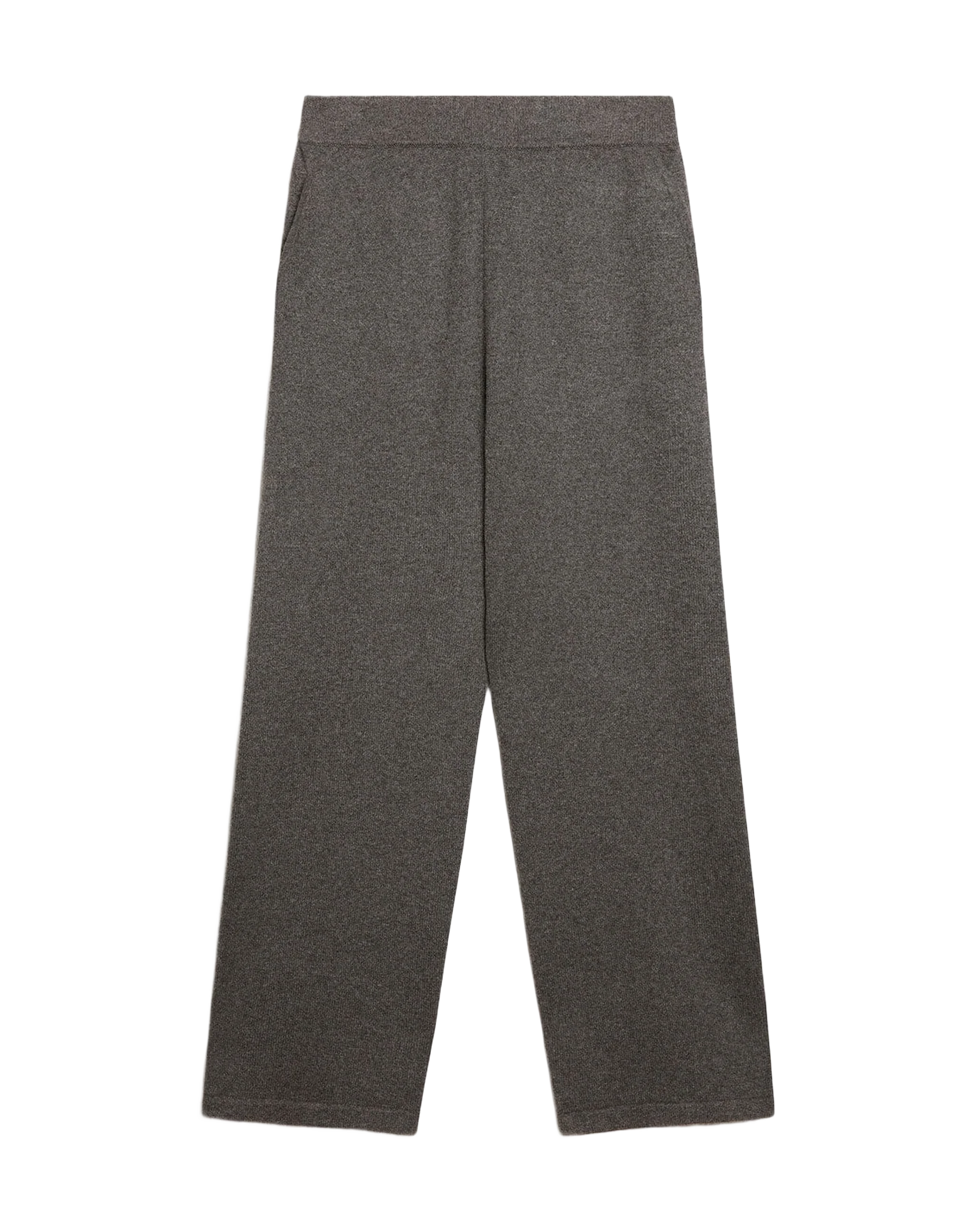 Men | Gray Melange Cashmere Blend Joggers | Grey Melange - Image 6