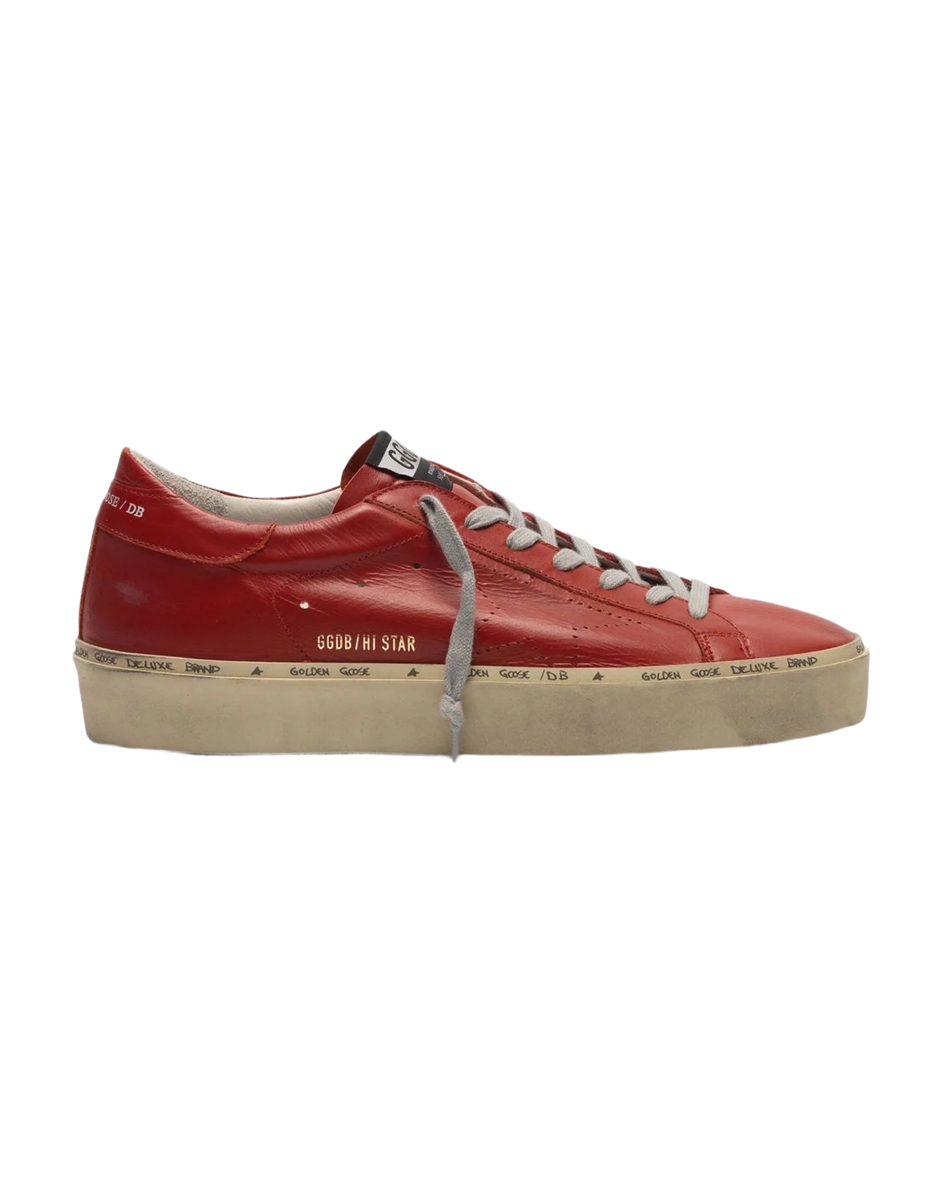 Men | Hi Star Sneakers Leather with Perforated Star