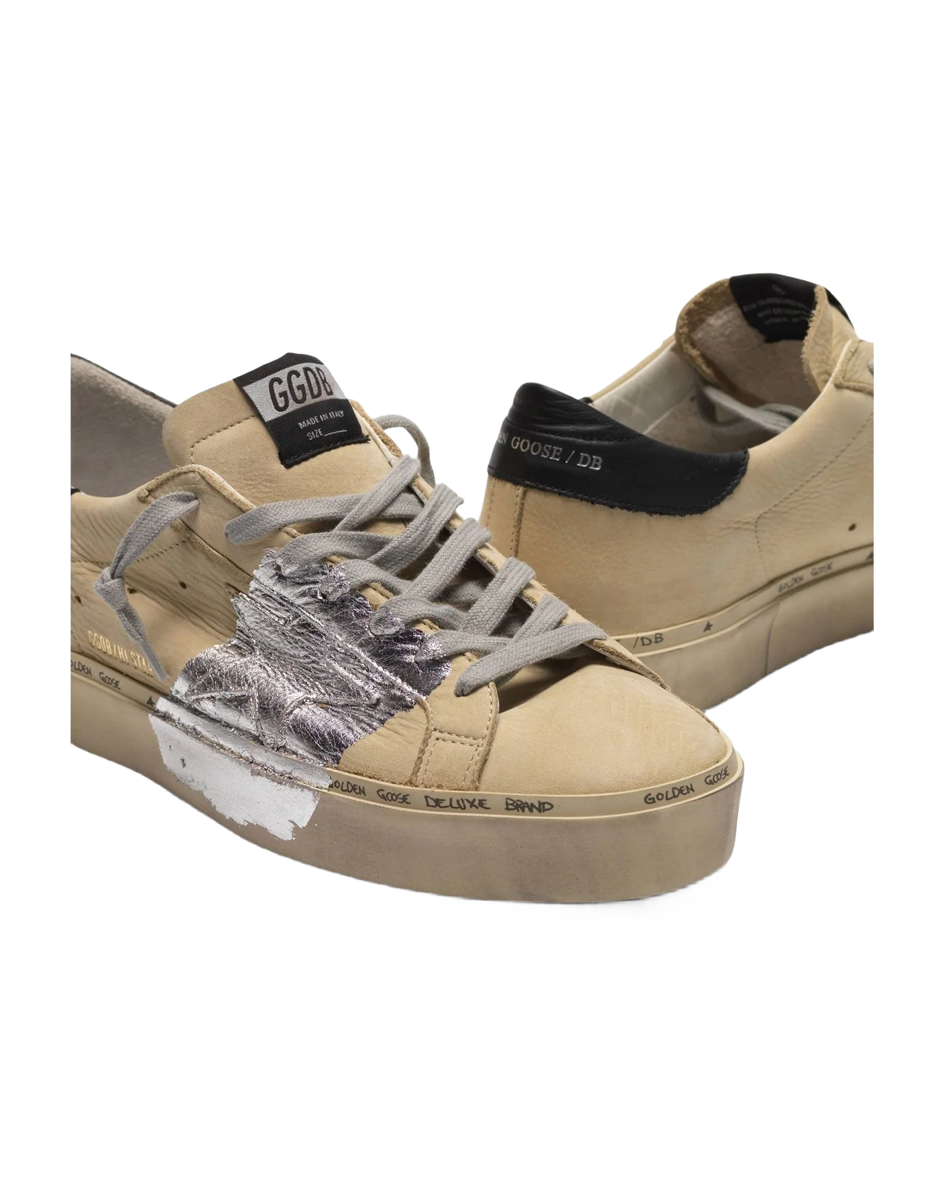 Men | Hi Star Sneakers Nubuck & Silver Leaf Strap (V1)