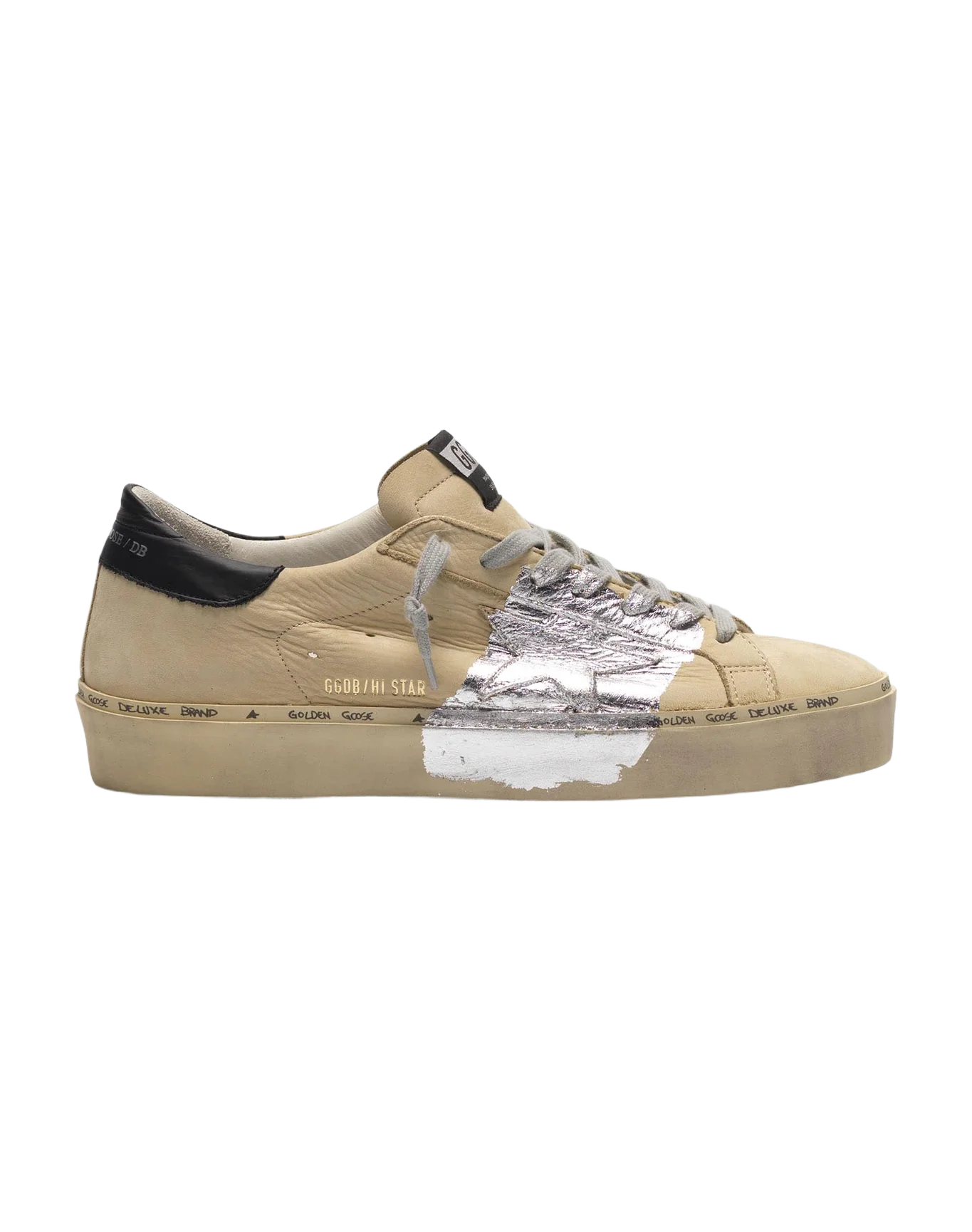 Men | Hi Star Sneakers Nubuck & Silver Leaf Strap (V1) - Image 2