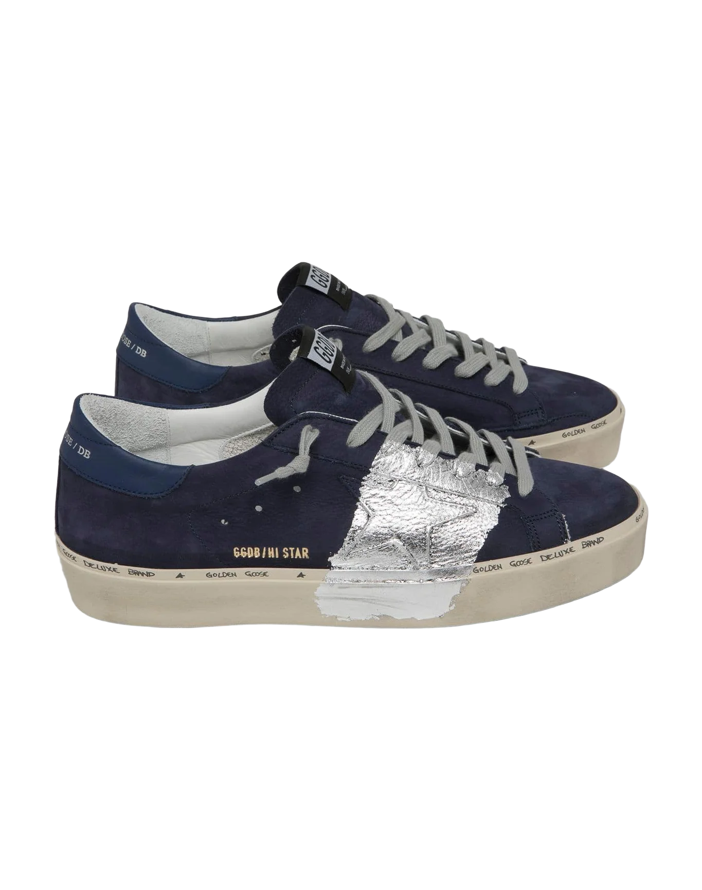 Men | Hi Star Sneakers Nubuck & Silver Leaf Strap (V2) - Image 4