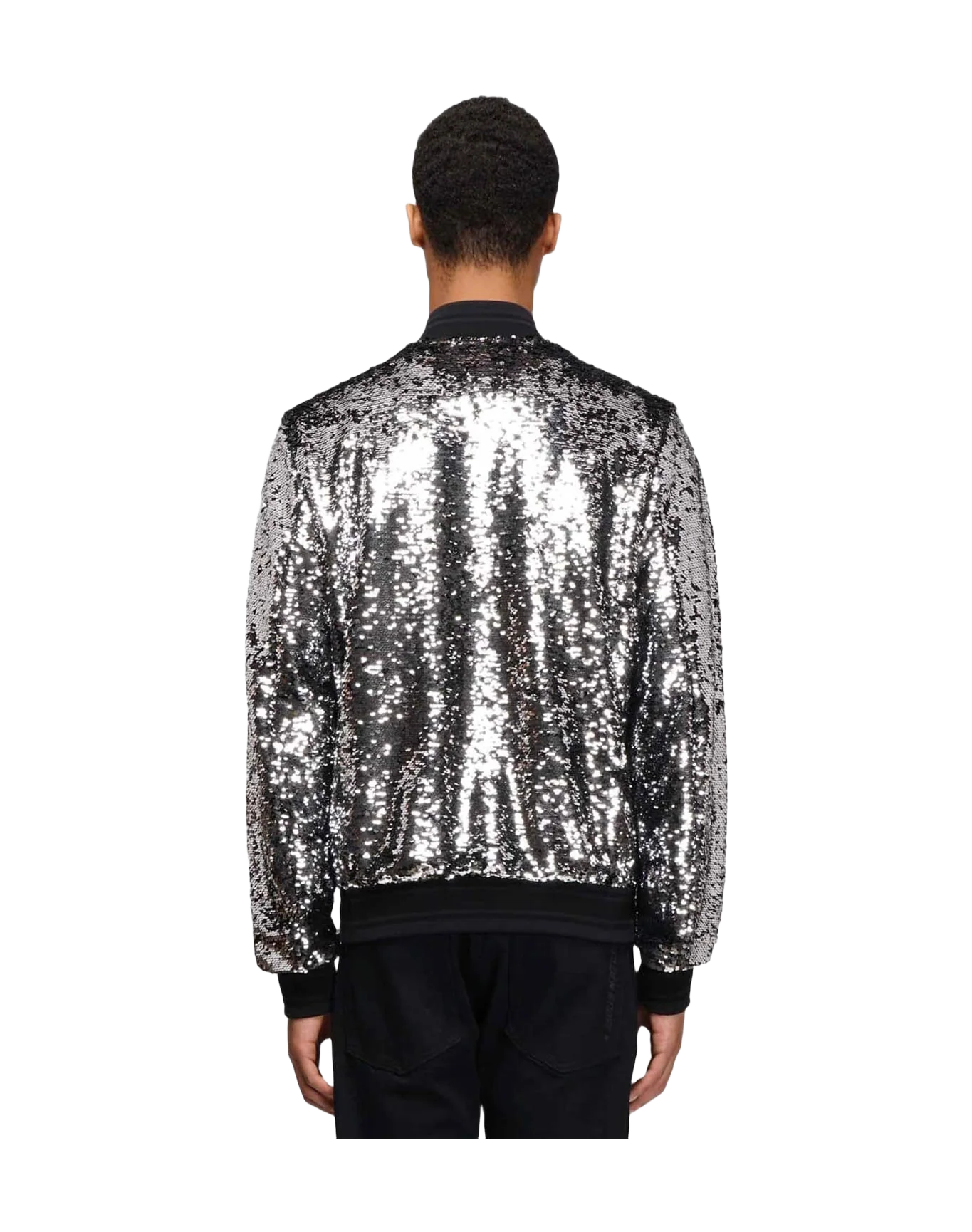 Men | Joshua Bomber Jacket with Silvery Sequins