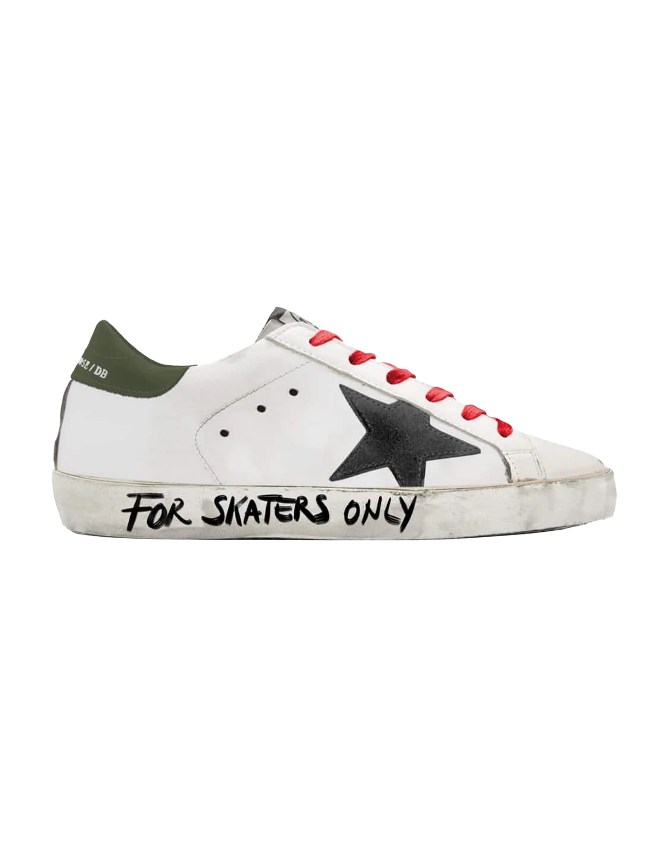 Men | Leather Super-Star Sneakers with The Words "For Skaters Only" - Image 4
