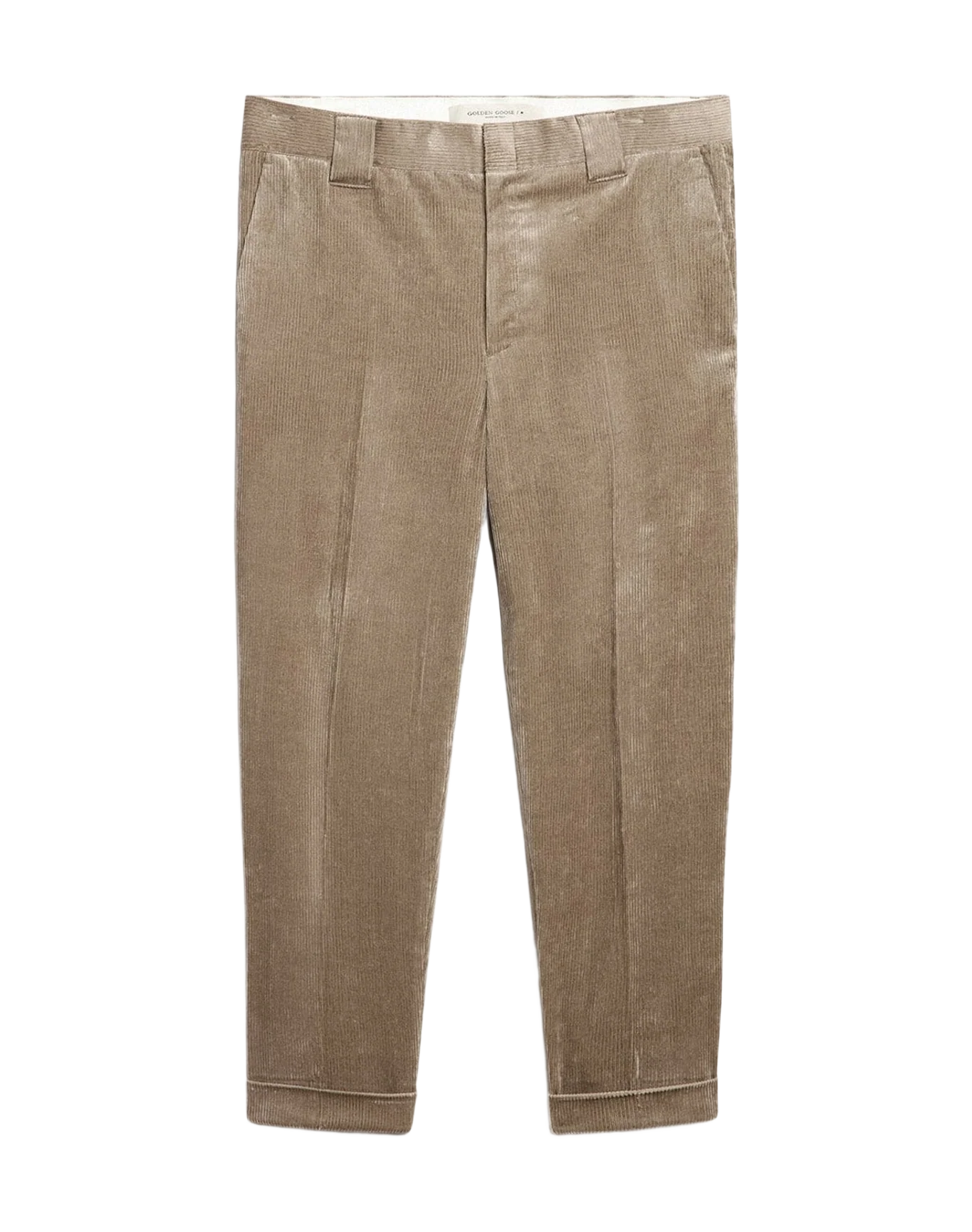 Men | Light Beige Corduroy Pants | Roasted Cashew