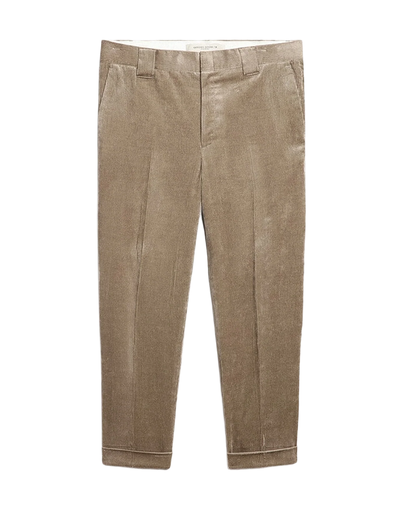 Men | Light Beige Corduroy Pants | Roasted Cashew - Image 8