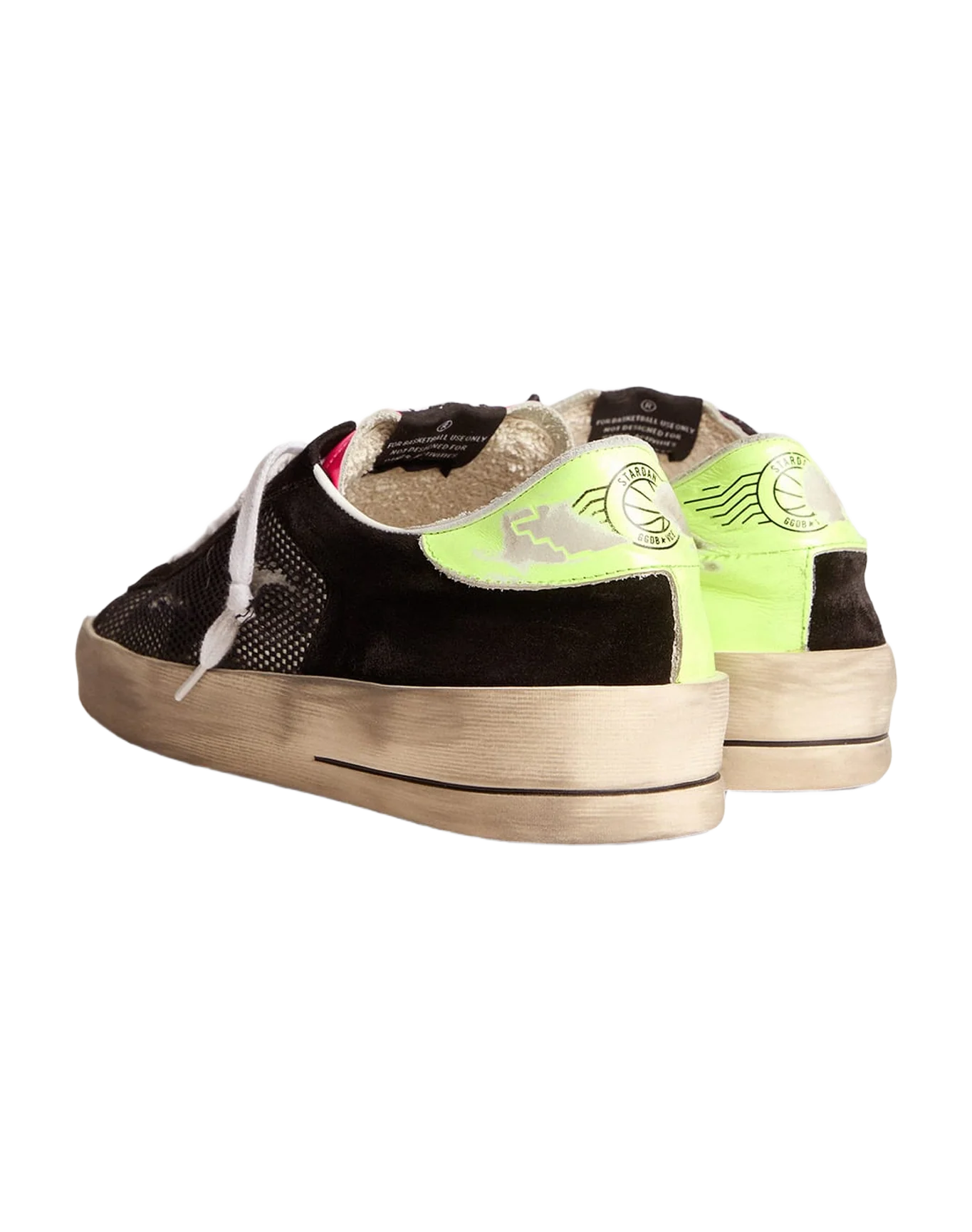 Men | Limited Edition Stardan Sneakers Fuchsia & Yellow | White x Black x Pink Fluo x Yellow Fluo - Image 2