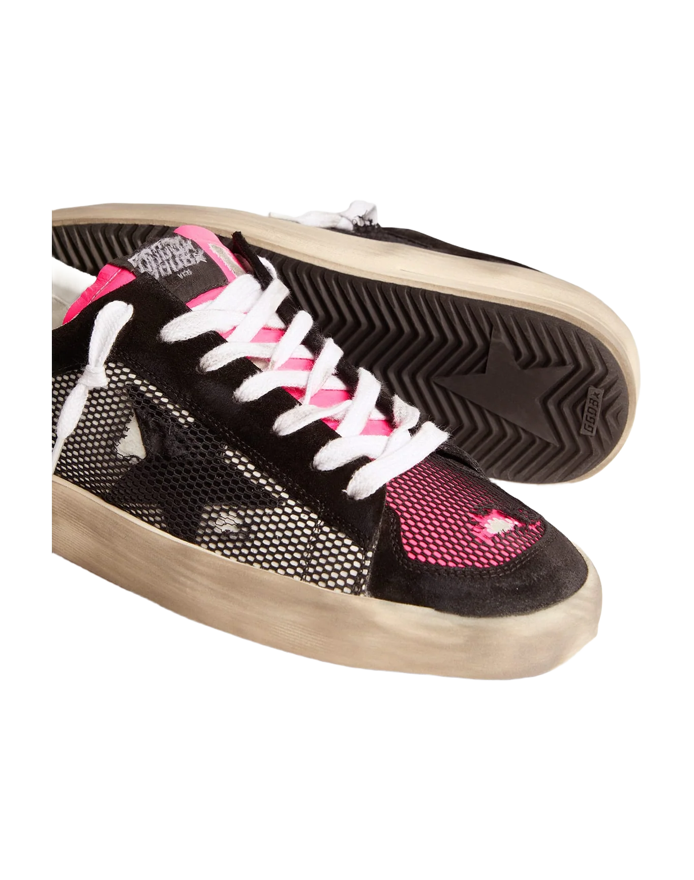 Men | Limited Edition Stardan Sneakers Fuchsia & Yellow | White x Black x Pink Fluo x Yellow Fluo - Image 5