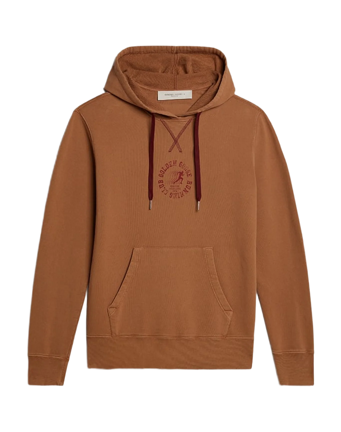 Men | Malt-Colored Cotton Sweatshirt with Hood | Malt Ball x Windsor Wine - Image 3