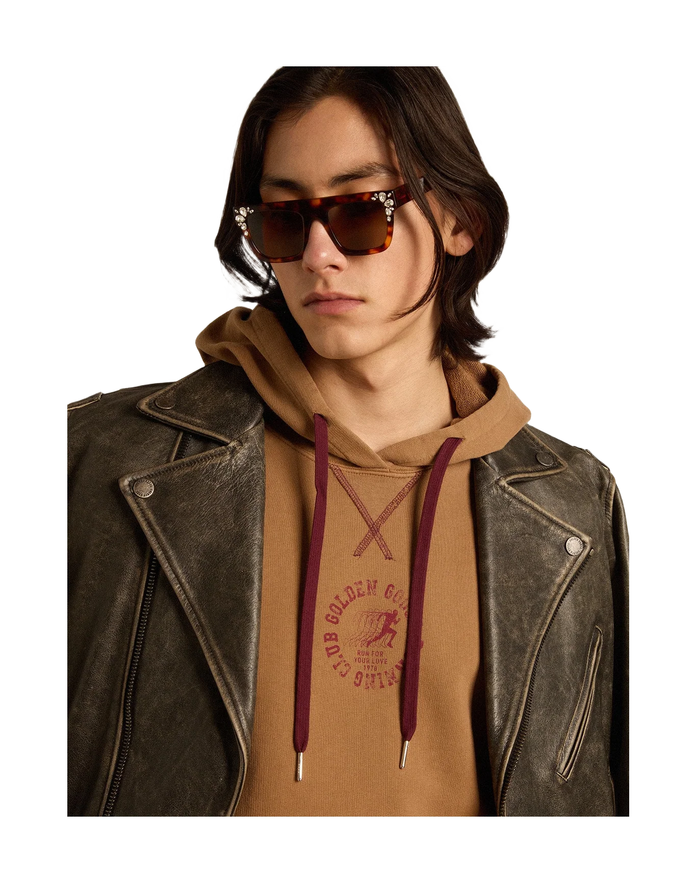 Men | Malt-Colored Cotton Sweatshirt with Hood | Malt Ball x Windsor Wine - Image 4