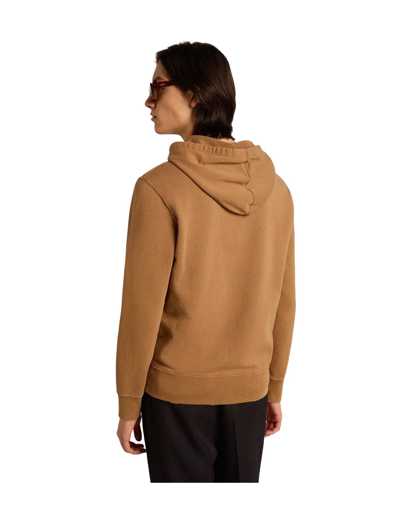 Men | Malt-Colored Cotton Sweatshirt with Hood | Malt Ball x Windsor Wine - Image 5