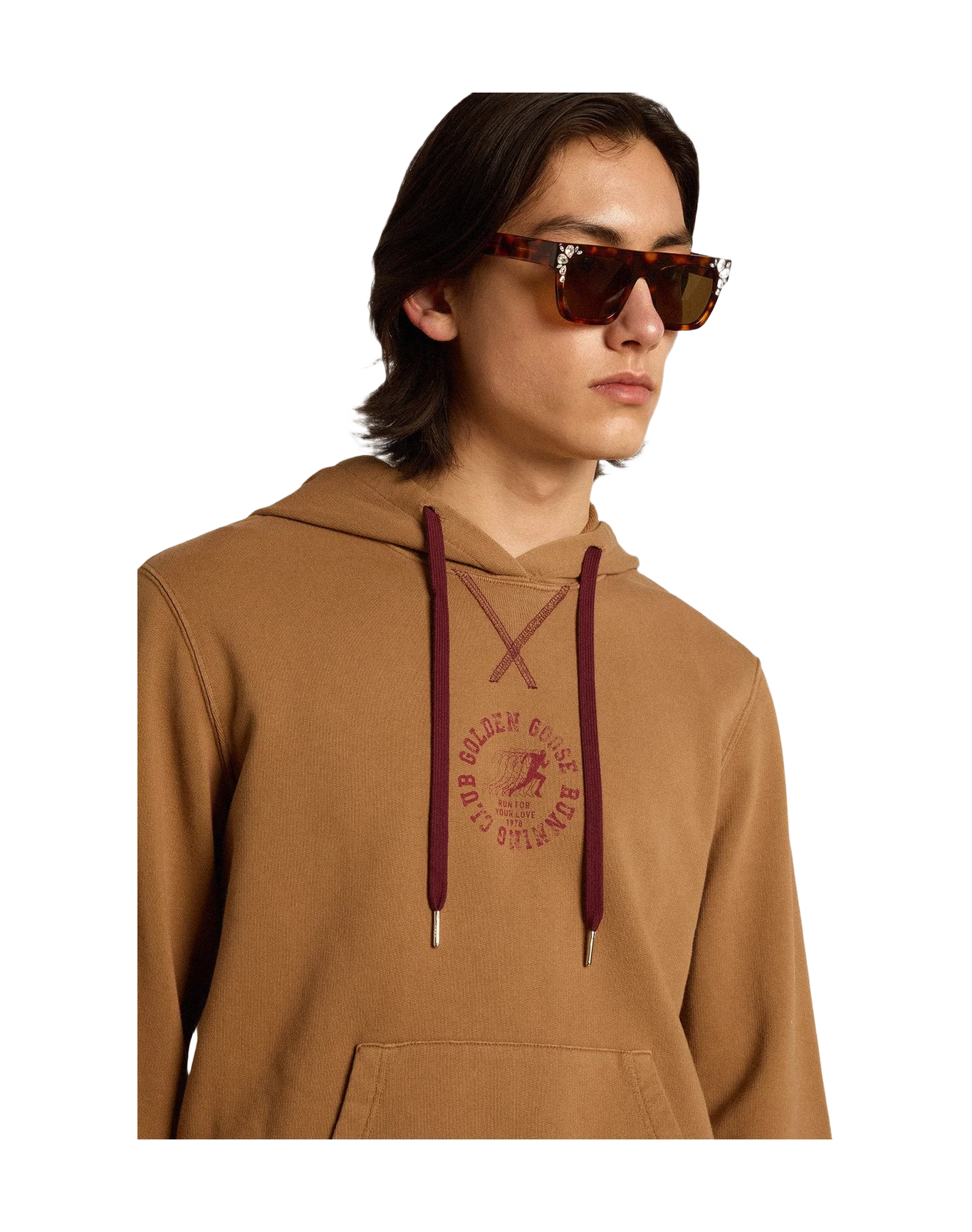 Men | Malt-Colored Cotton Sweatshirt with Hood | Malt Ball x Windsor Wine - Image 7