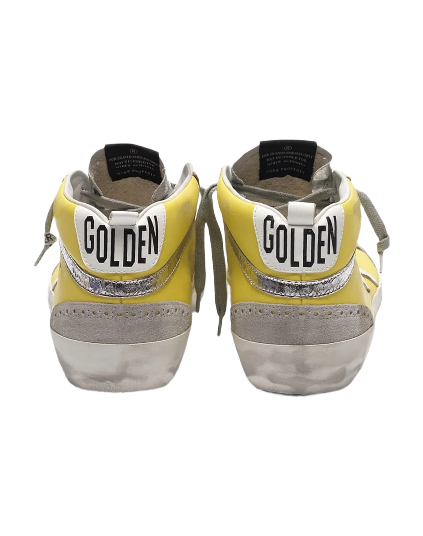 Men | Mid Star Sneakers Leather with Crackle Details - Image 4