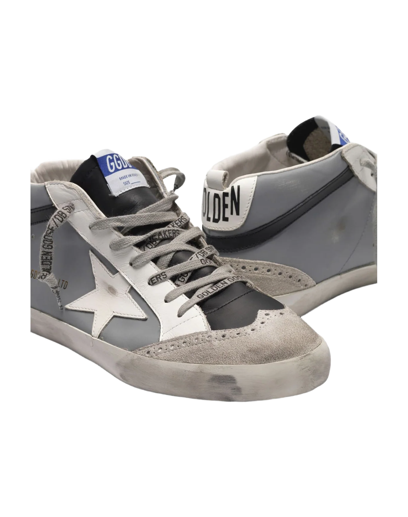 Men | Mid Star Sneakers Leather with Suede Toecap - Image 4