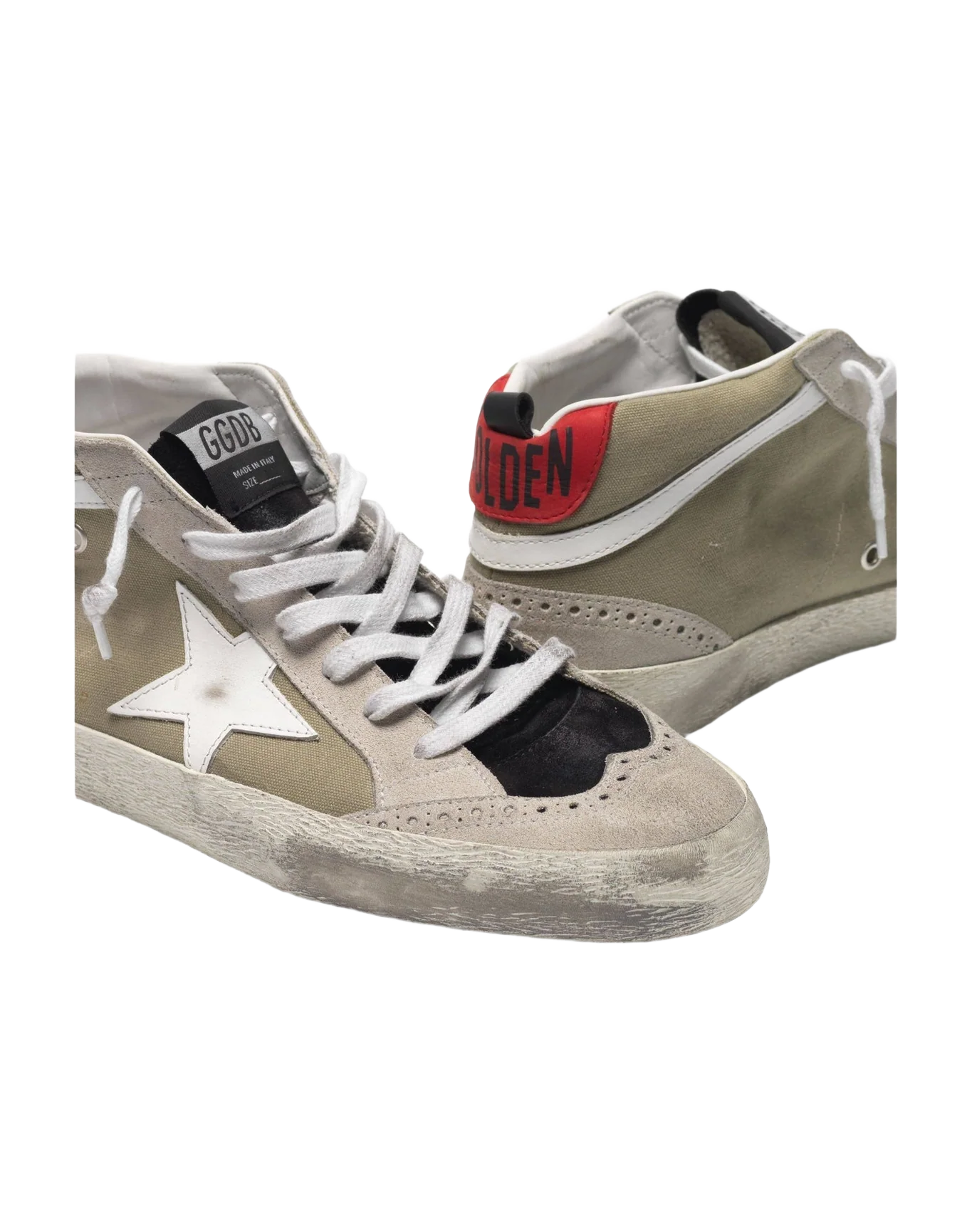 Men | Mid Star Sneakers Sage Canvas-White Star