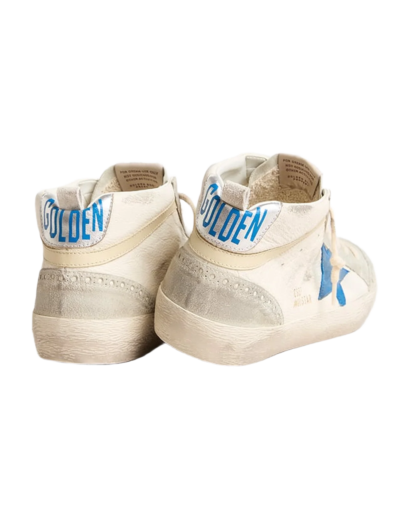 Men | Midstar White Nappa with Blue Star | White x Blue x Silver - Image 3