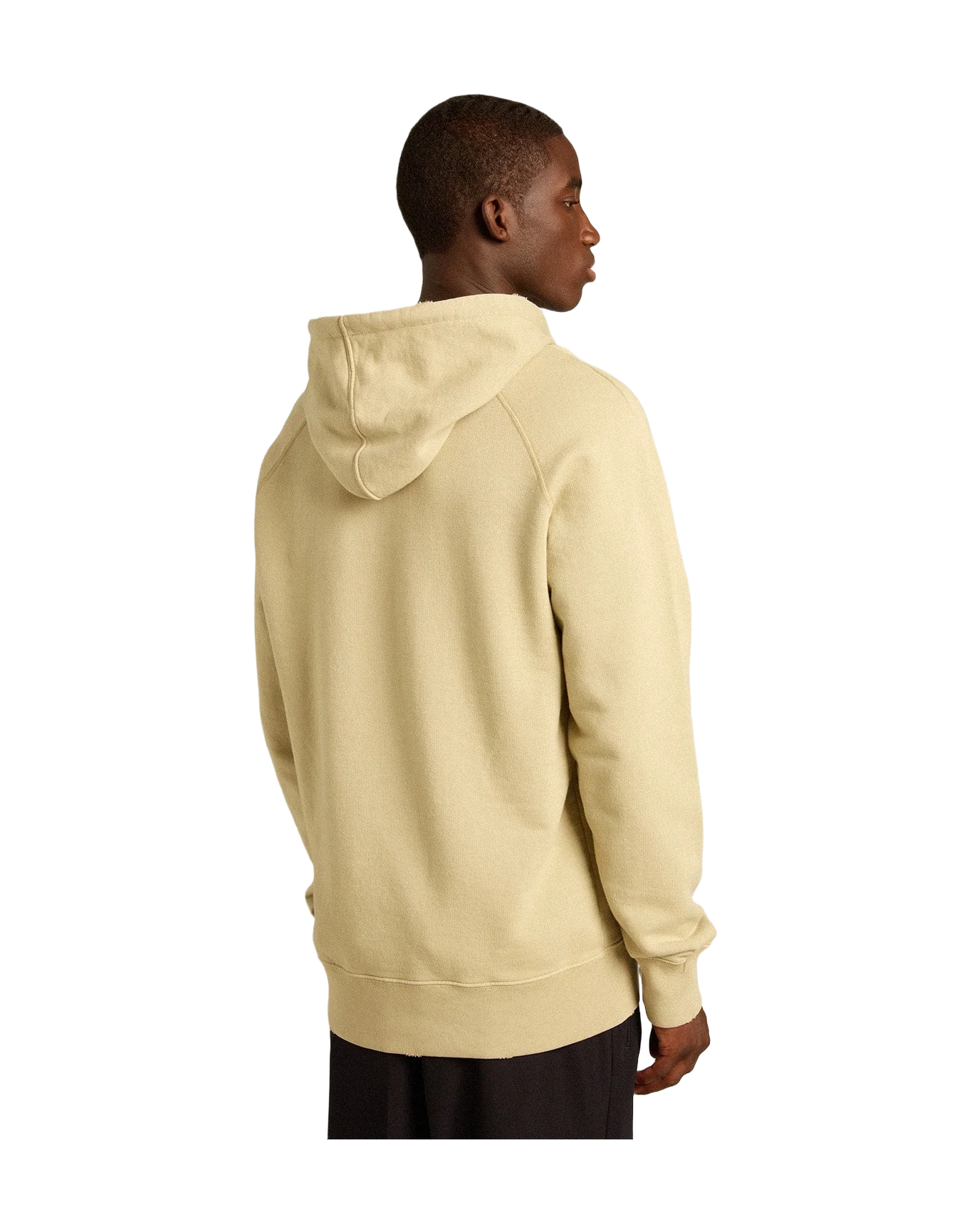 Men | Pale Eucalyptus-Colored Hoodie with Front Pocket | Eucalyptus x Dark Red - Image 4