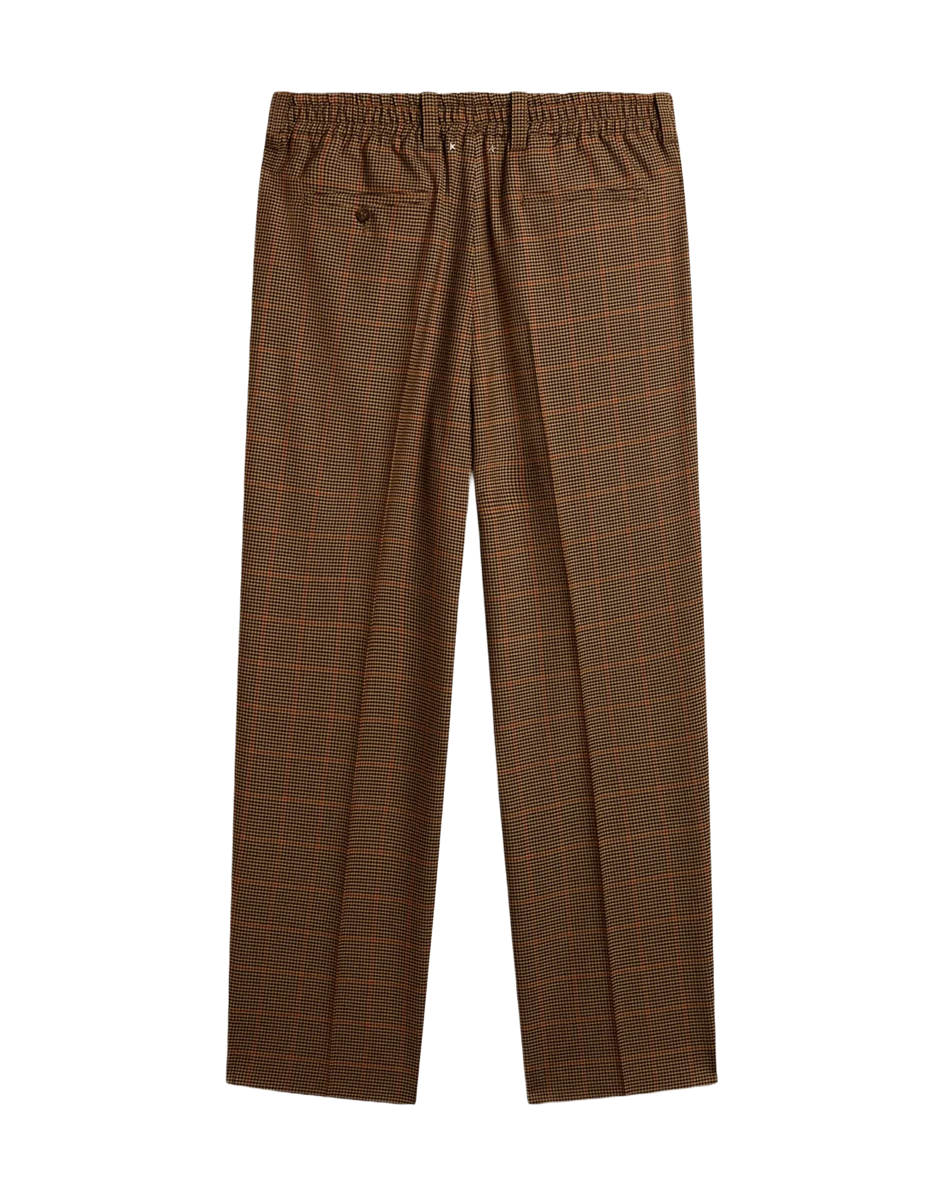 Men | Pants Three-Colored Houndstooth | Beige x Black x Savvy Red - Image 3