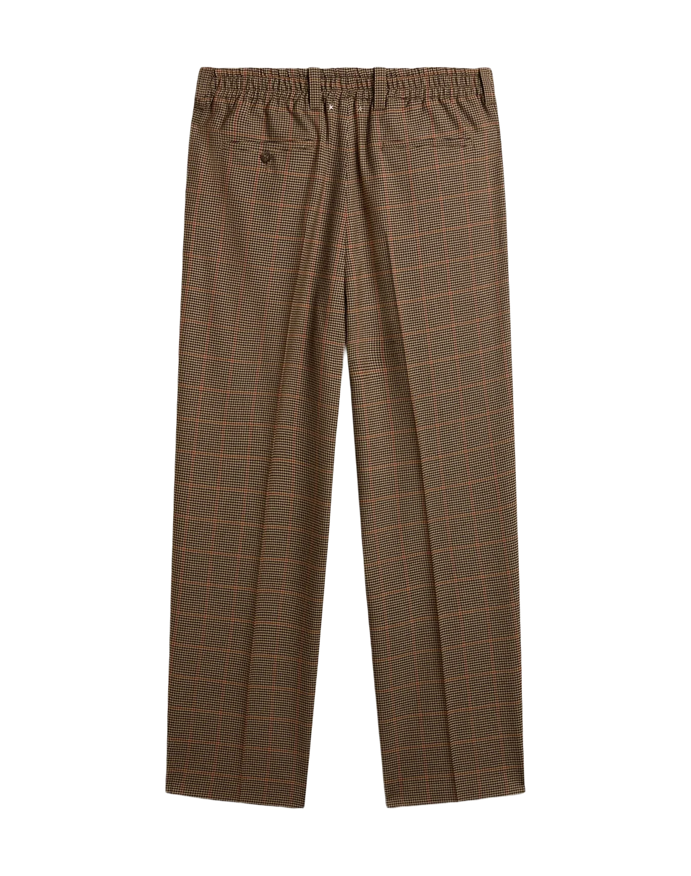 Men | Pants Three-Colored Houndstooth | Beige x Black x Savvy Red - Image 6