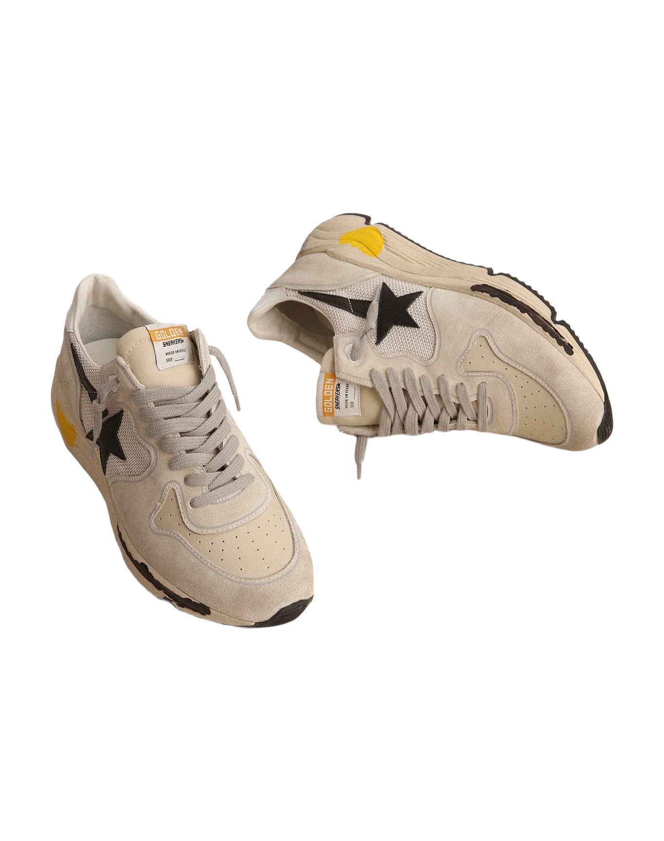 Men | Running Sole Sneakers Mesh & Ice-Gray Suede | Light Silver x Ice x Black - Image 3