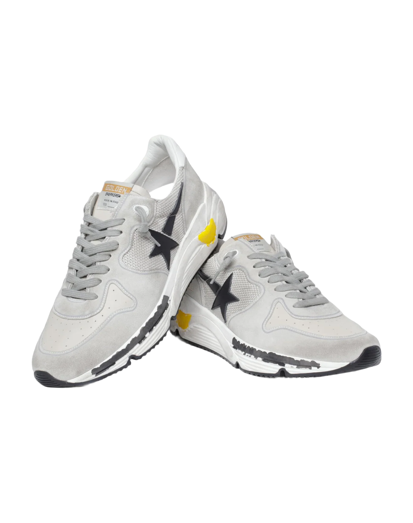 Men | Running Sole Sneakers Mesh & Ice-Gray Suede | Light Silver x Ice x Black - Image 5