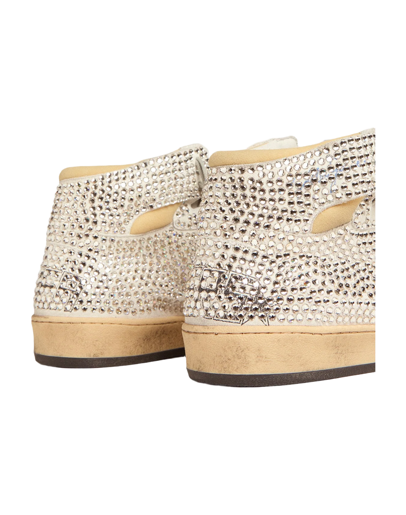 Men | Sky-Star Optical White Suede with All-Over Crystals | Optic White x Silver - Image 10