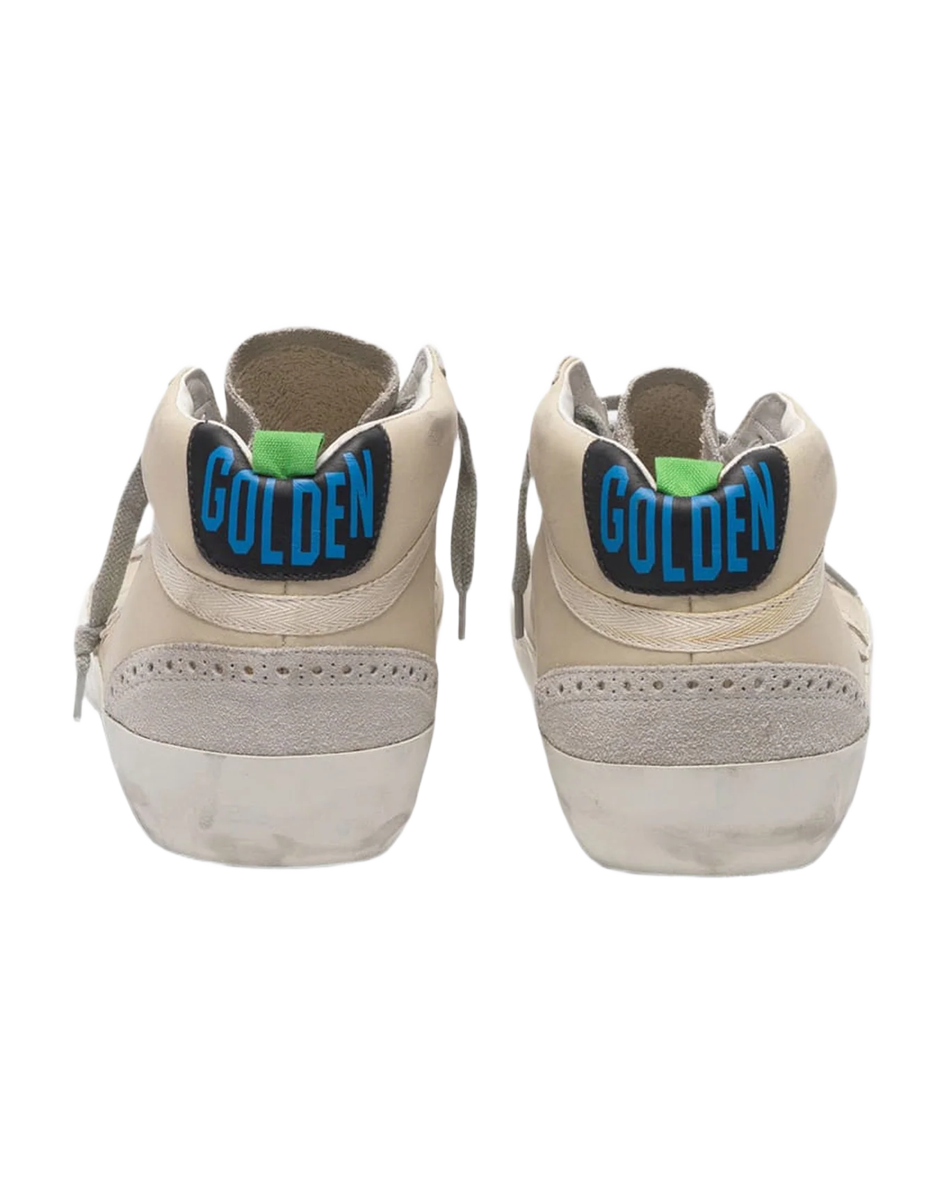 Men | Sneakers Mid Star White Leather - Image 2