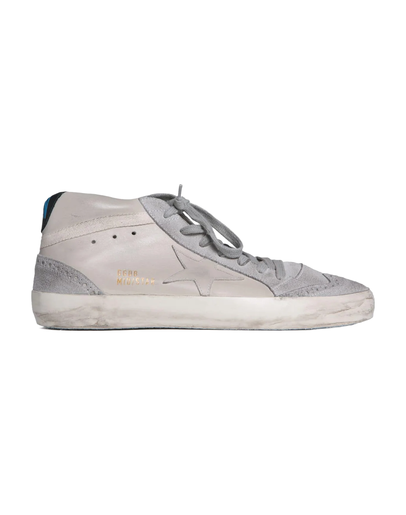 Men | Sneakers Mid Star White Leather - Image 4
