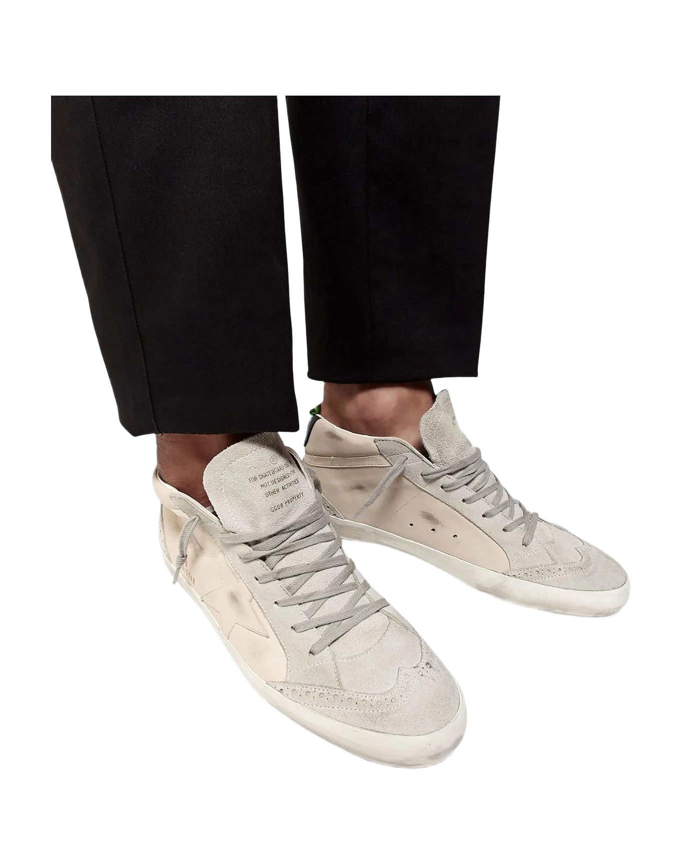 Men | Sneakers Mid Star White Leather - Image 7