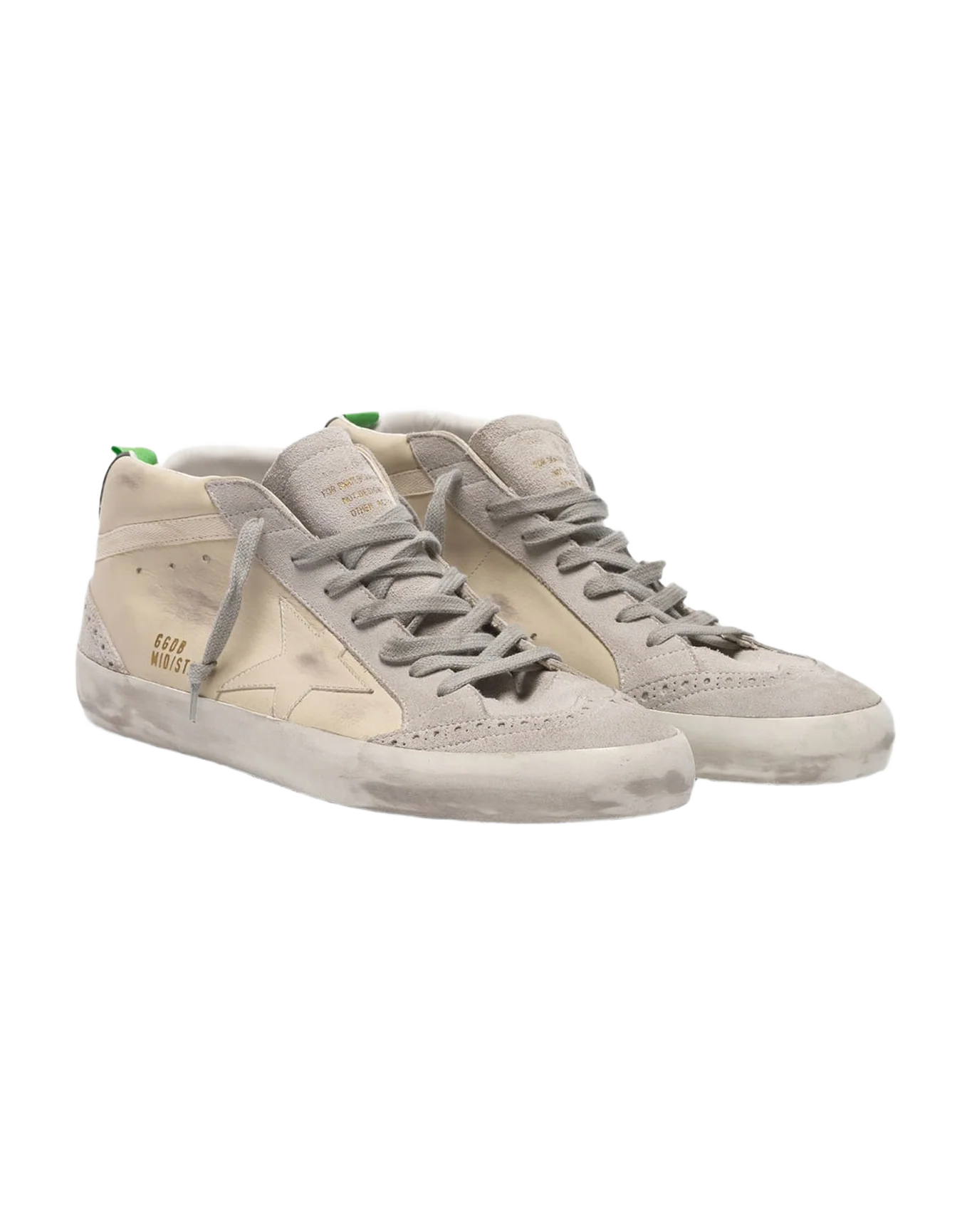 Men | Sneakers Mid Star White Leather - Image 8