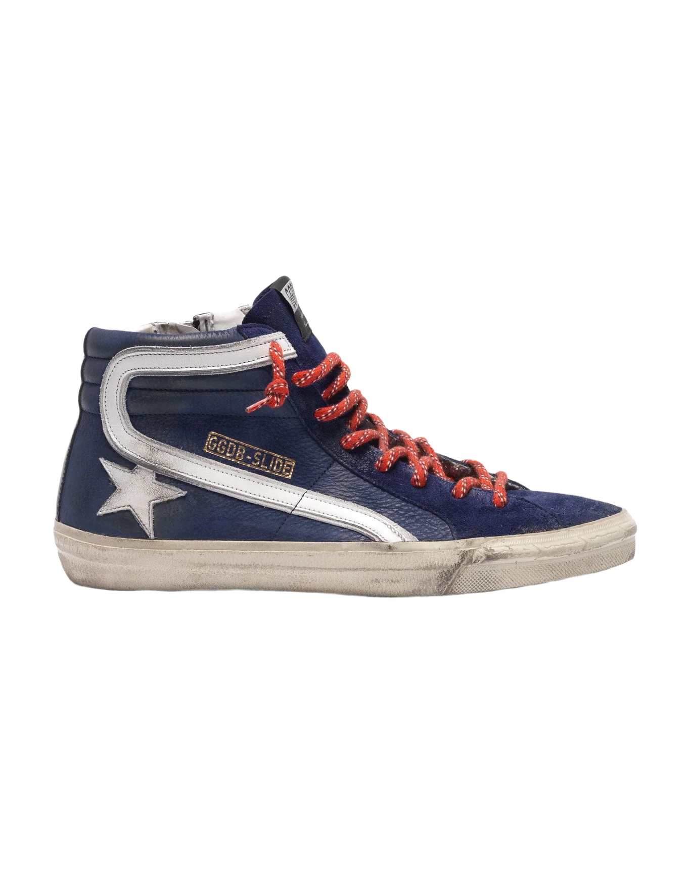 Men | Sneakers Slide Blue Leather with White Star - Image 8