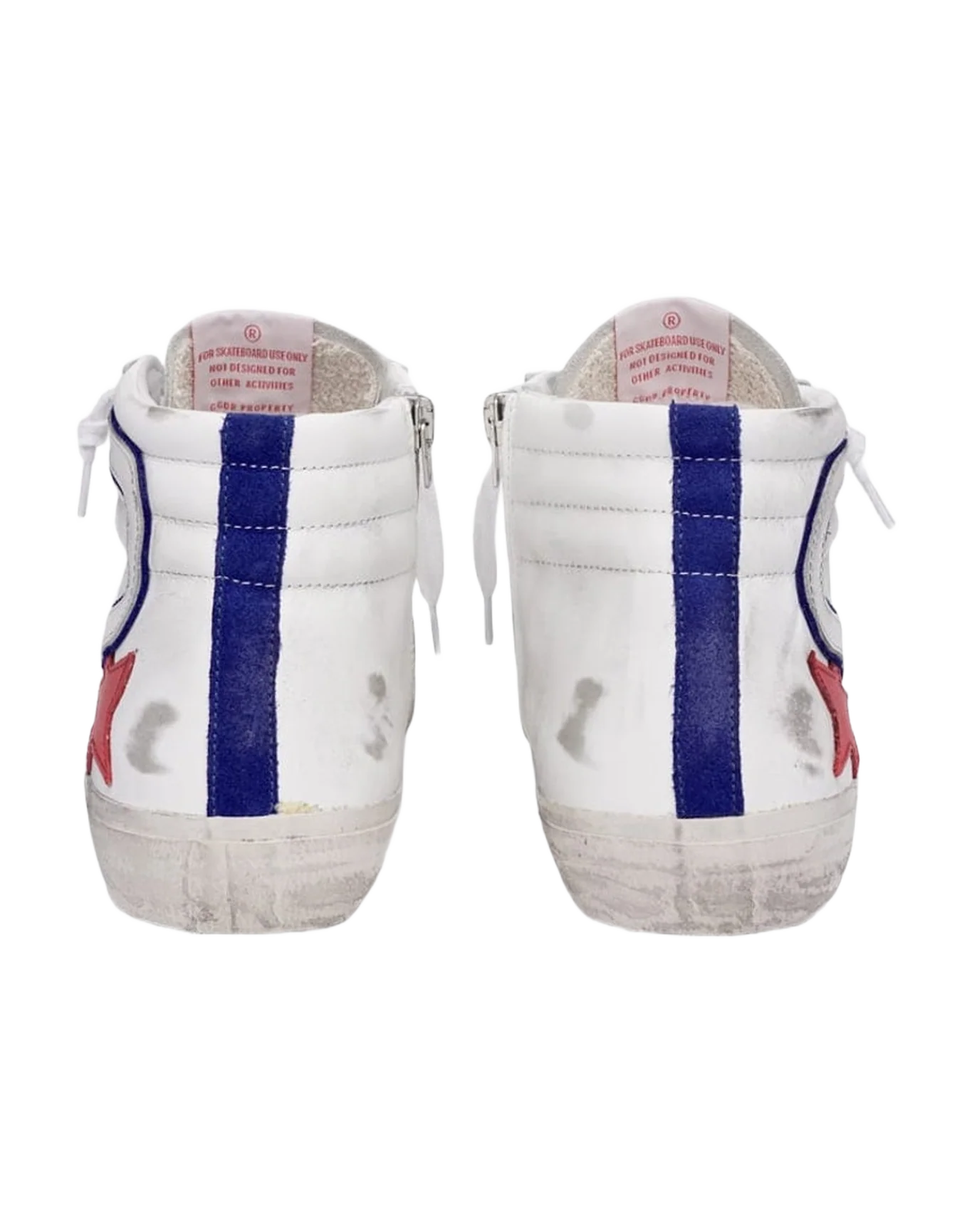 Men | Sneakers Slide White Leather-Cherry Star
