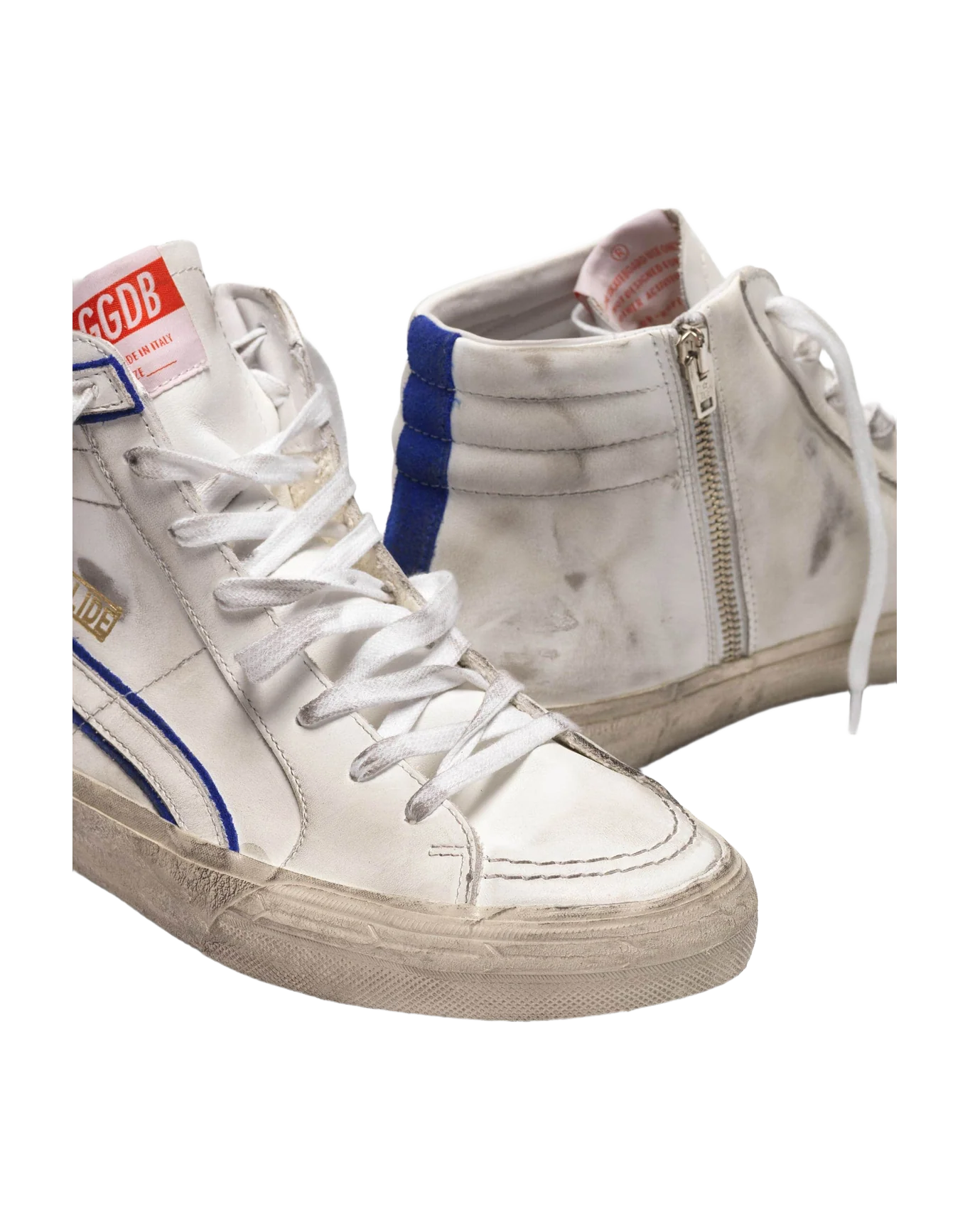 Men | Sneakers Slide White Leather-Cherry Star - Image 3