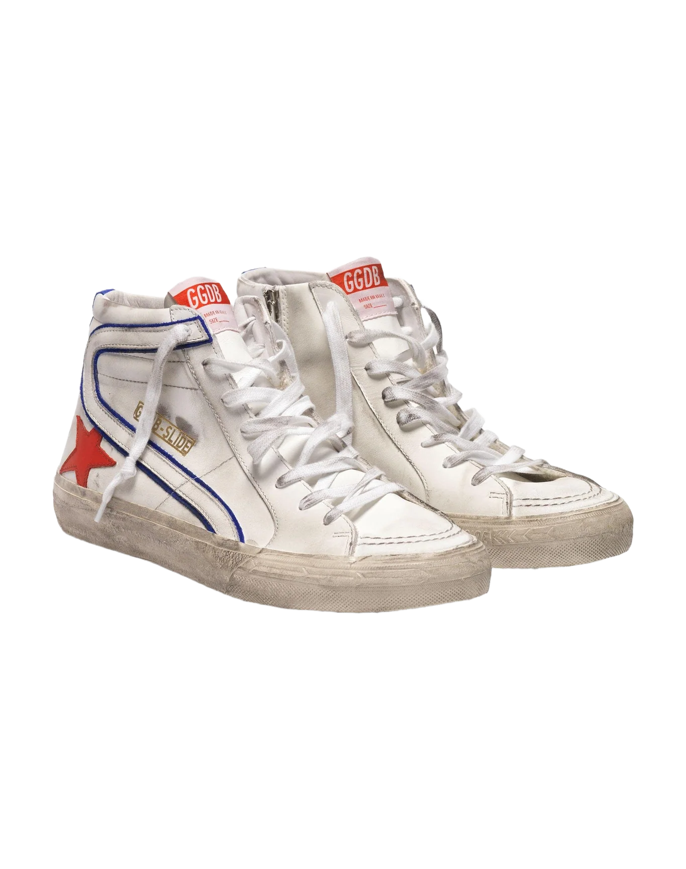 Men | Sneakers Slide White Leather-Cherry Star - Image 4
