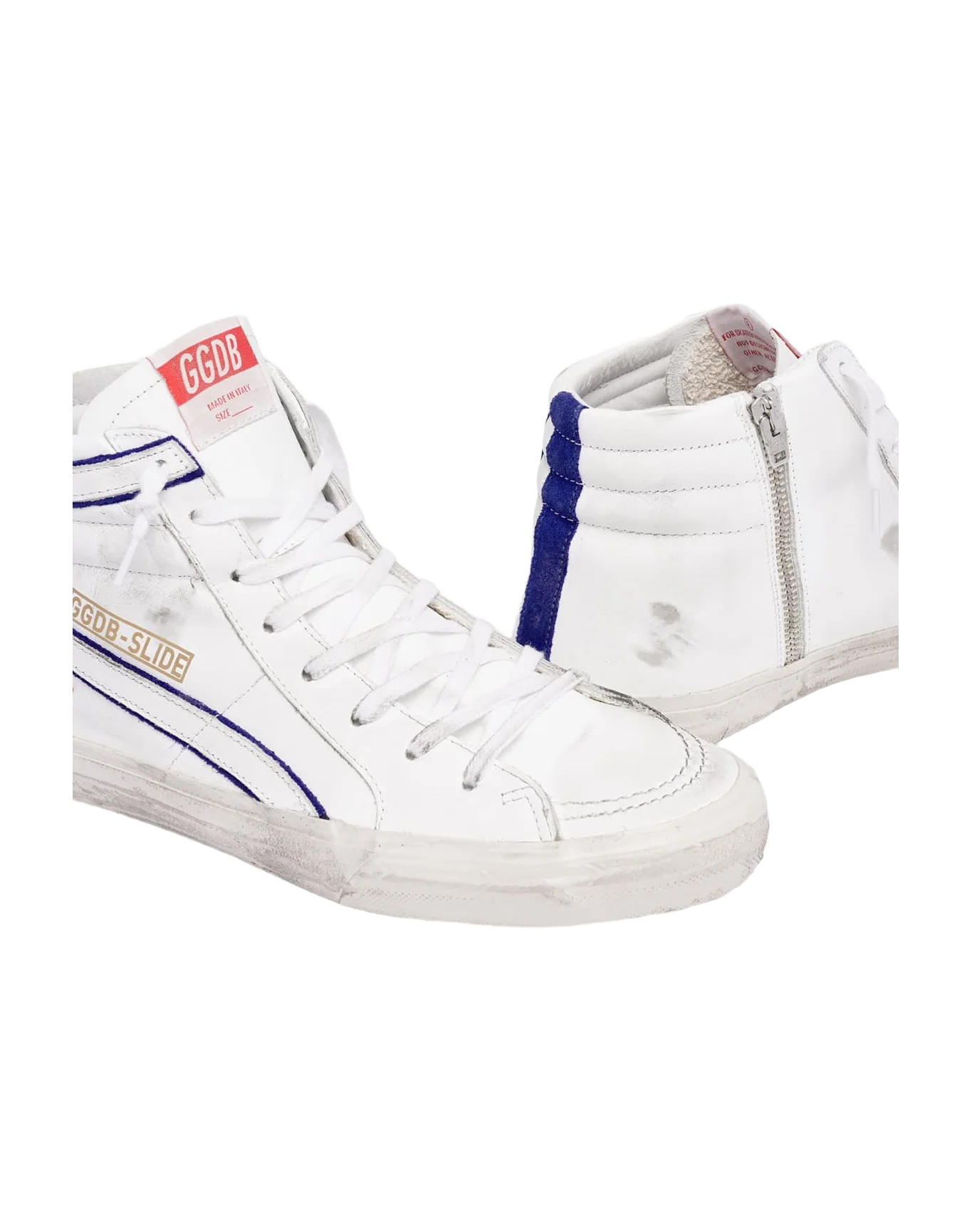 Men | Sneakers Slide White Leather-Cherry Star - Image 5
