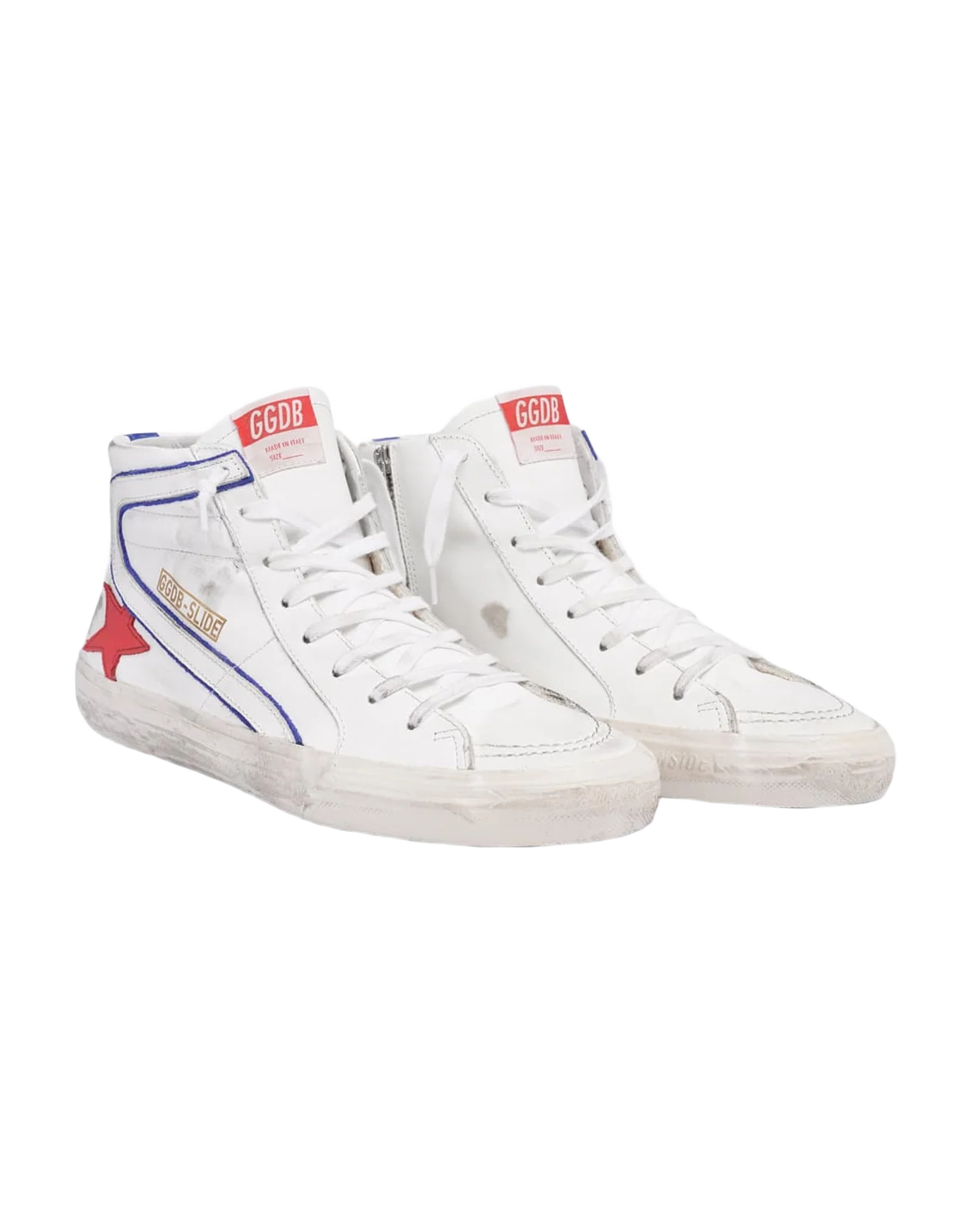 Men | Sneakers Slide White Leather-Cherry Star - Image 6