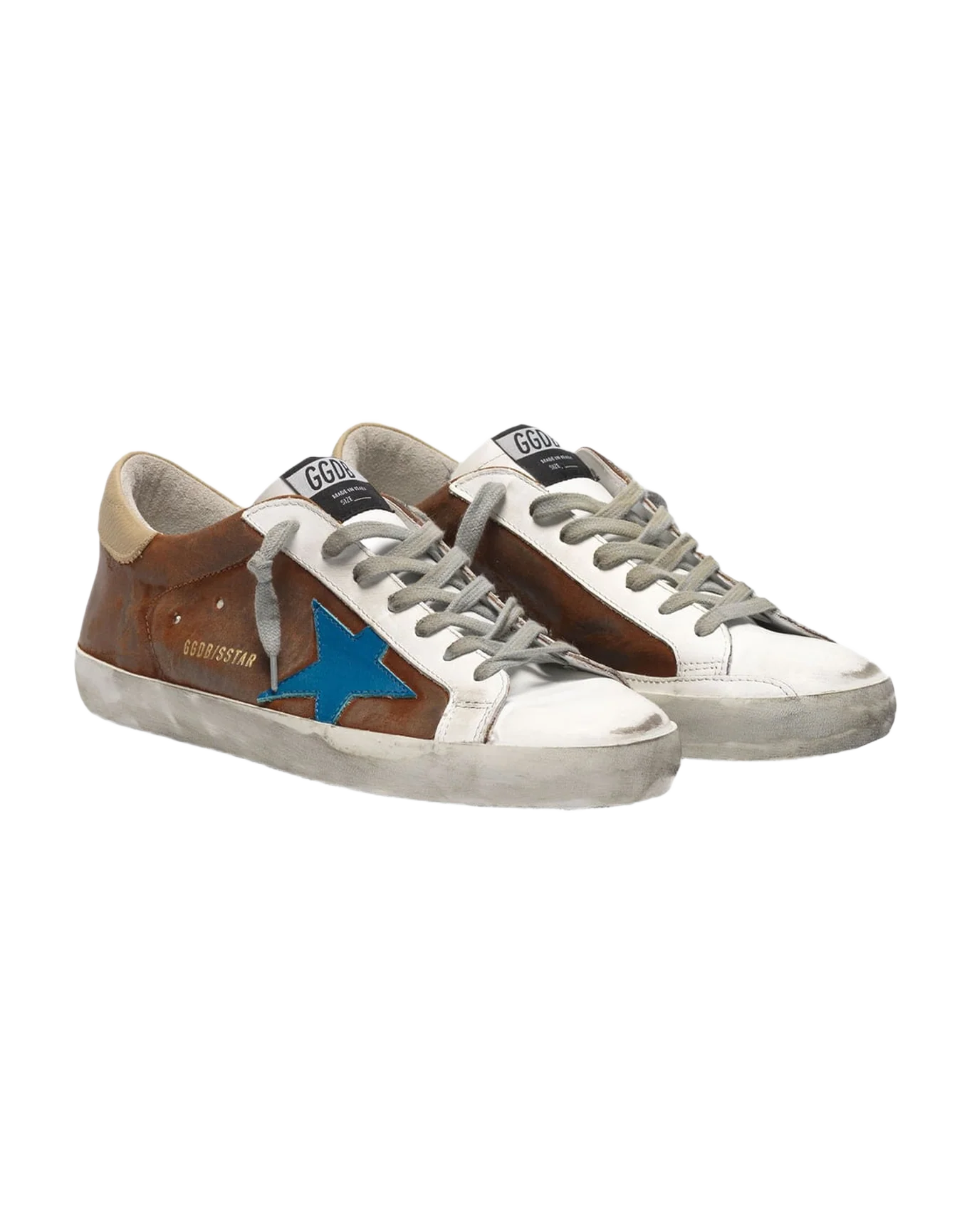 Men | Sneakers Super-Star Col U17 Brown Suede-Blue Star - Image 2