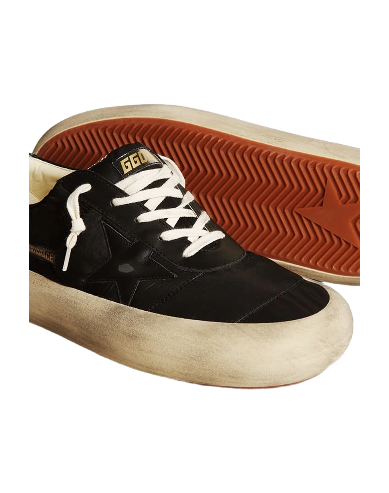Men | Space-Star Nylon with Black Leather Star & Heel Tab | Black - Image 5