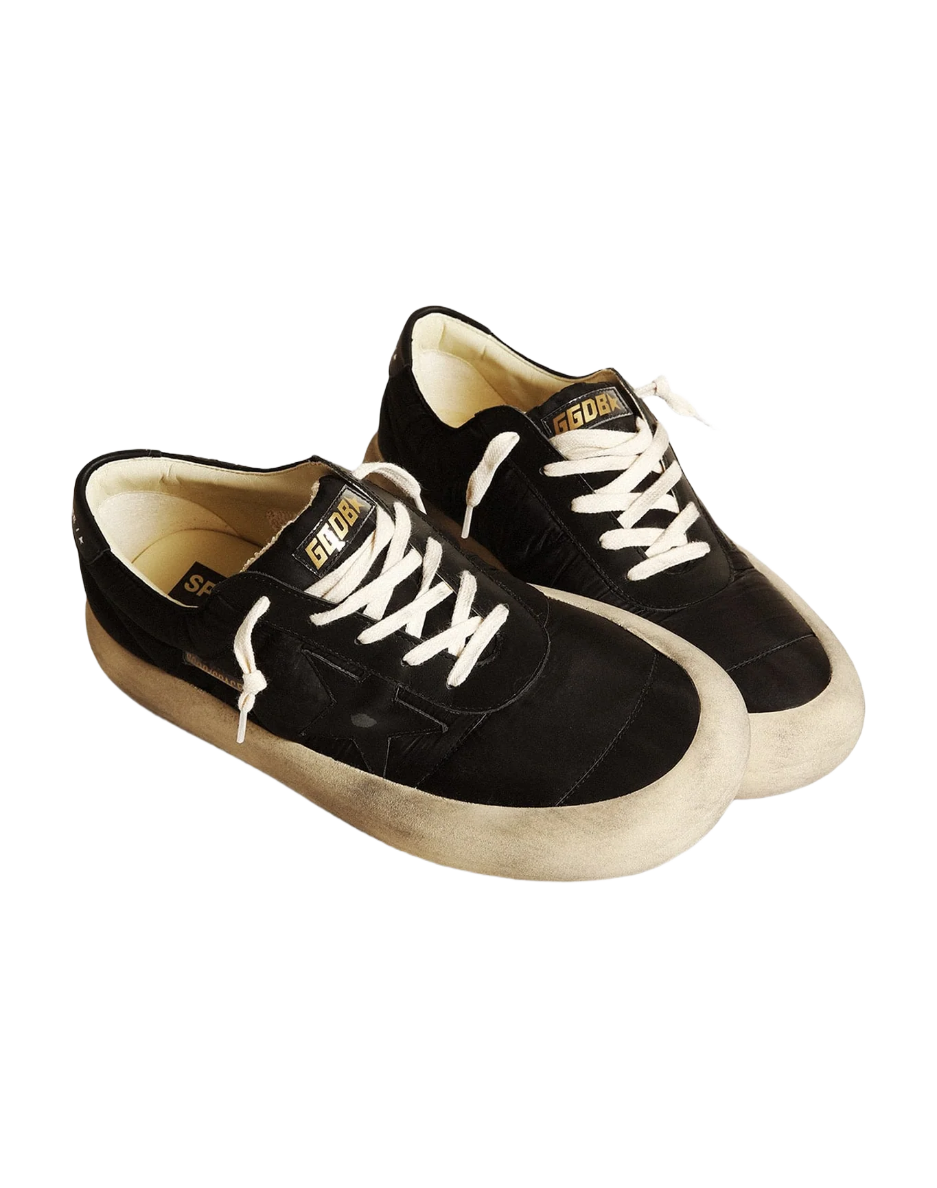 Men | Space-Star Nylon with Black Leather Star & Heel Tab | Black - Image 8