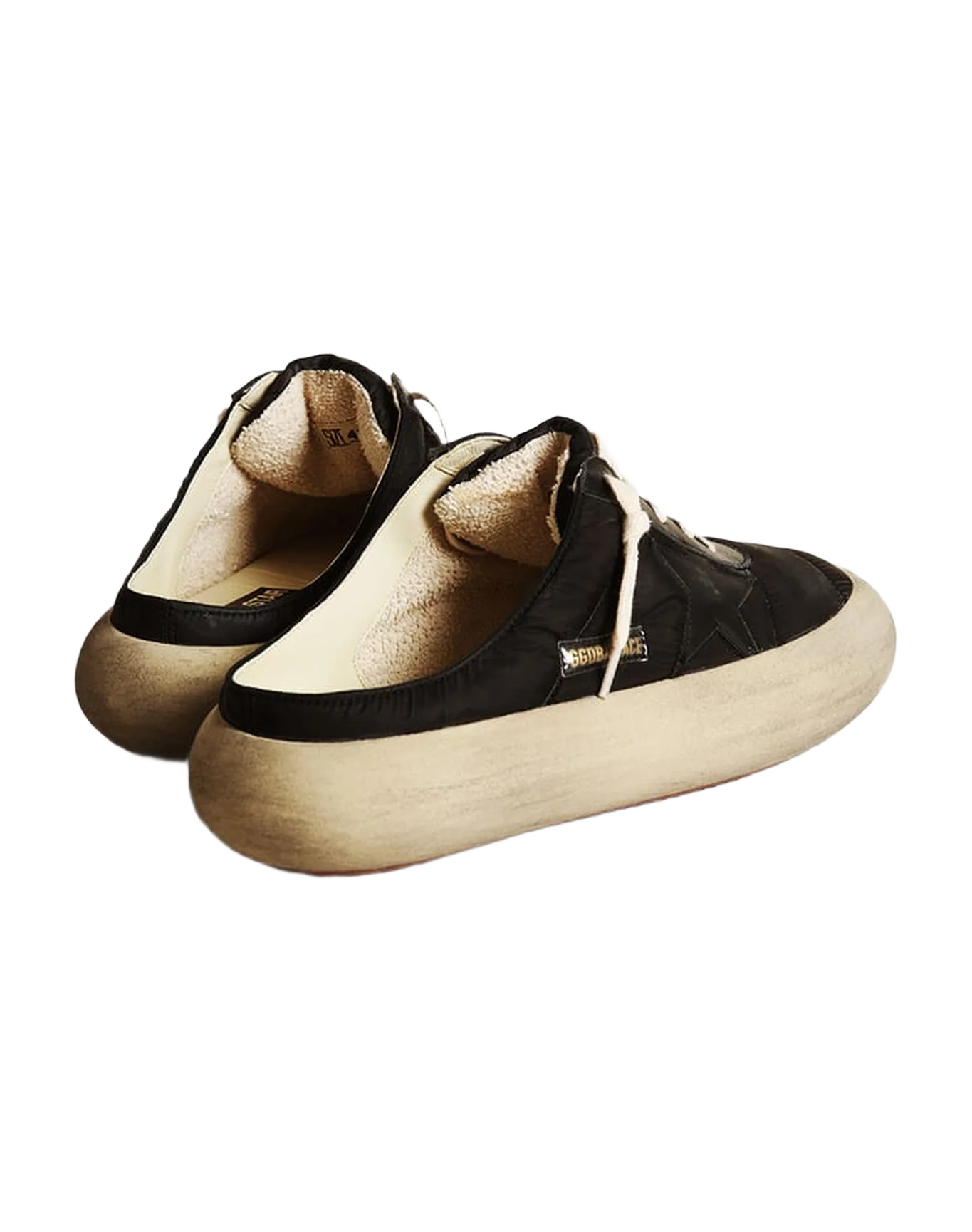 Men | Space-Star Sabots Black Nylon with Black Leather Star | Black - Image 7