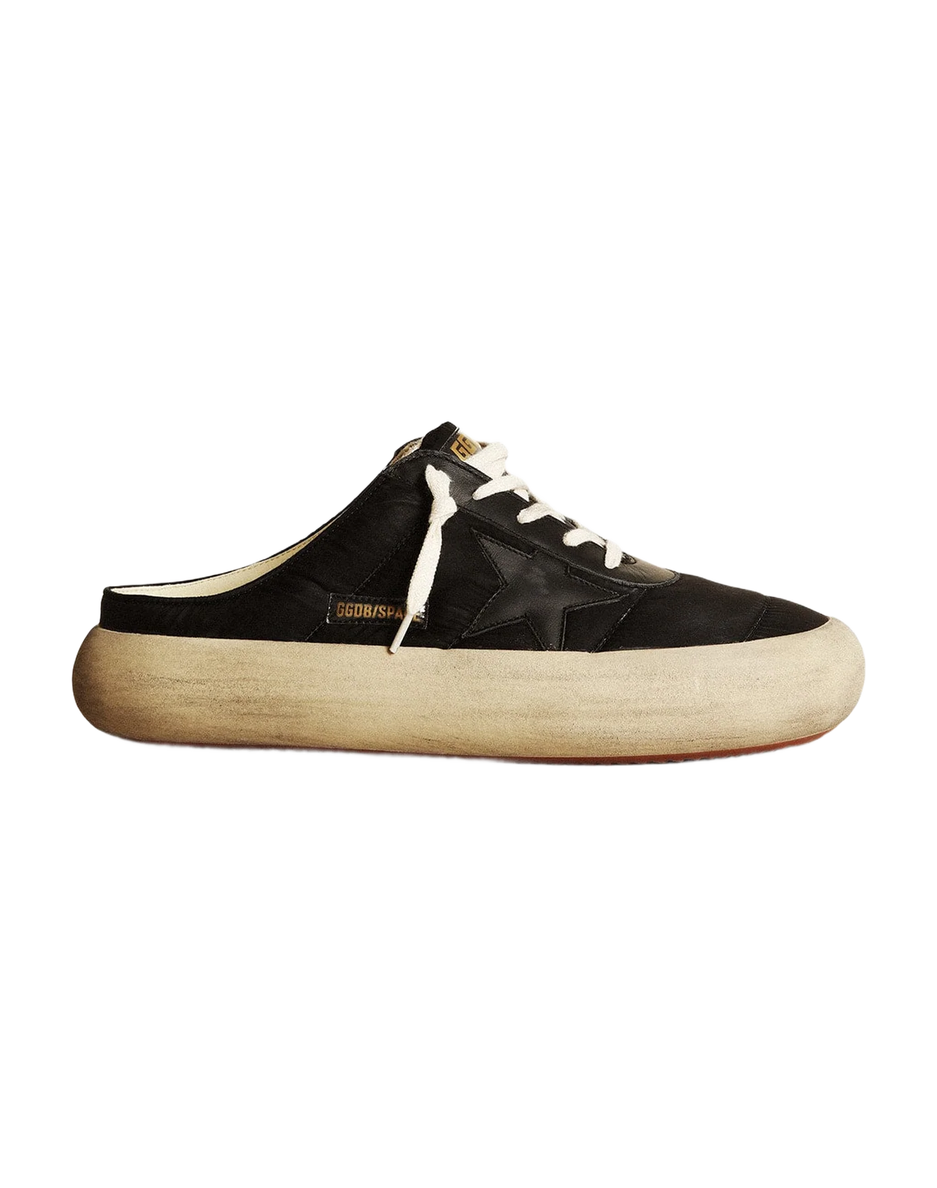Men | Space-Star Sabots Black Nylon with Black Leather Star | Black - Image 8