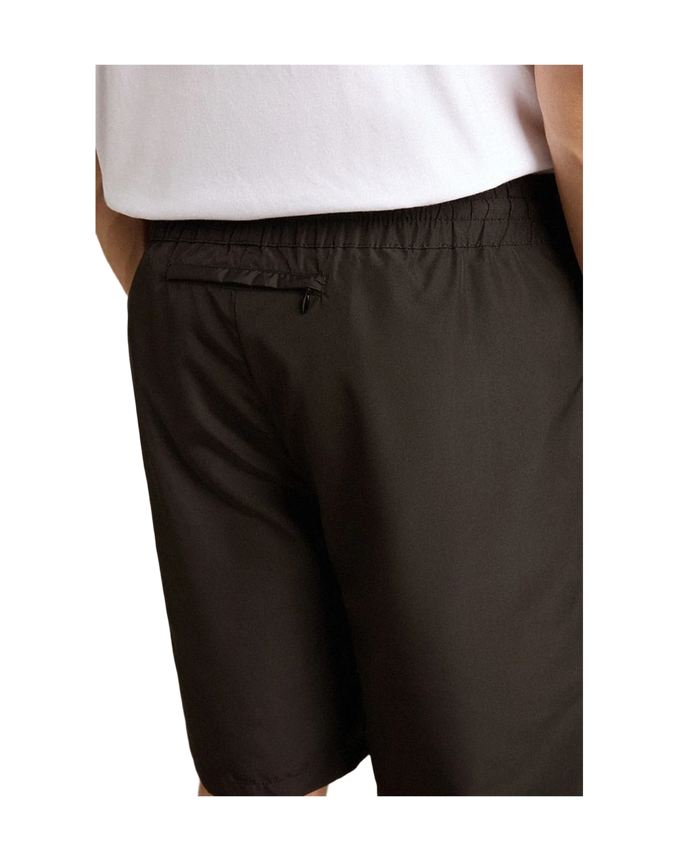 Men | Star Shorts Boxing Man Wide Leg Black with Technical Poliester Fabric | Black - Image 3