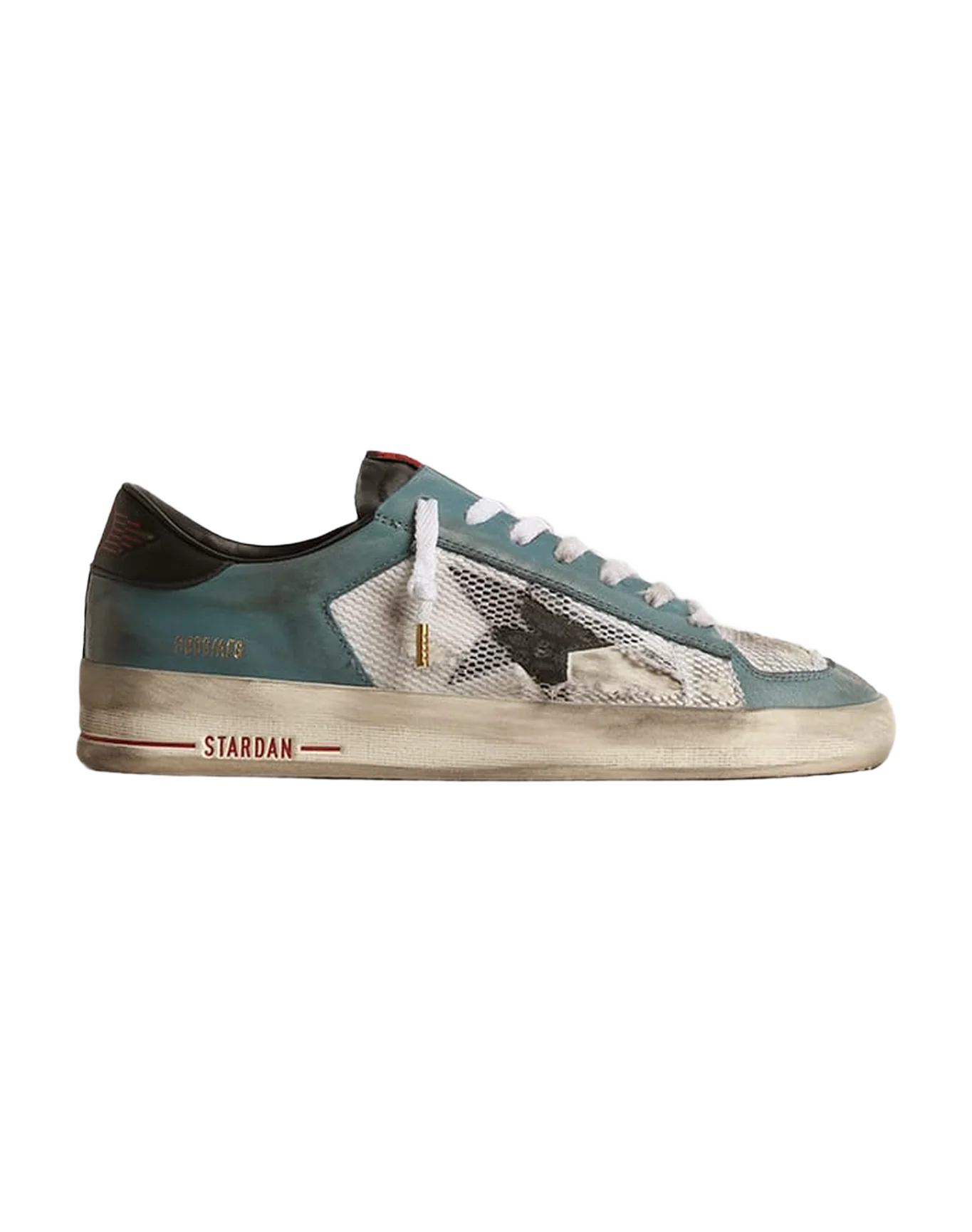 Men | Stardan Distressed Mesh & Petrol-Colored Upper | Petroleum x White x Black - Image 4