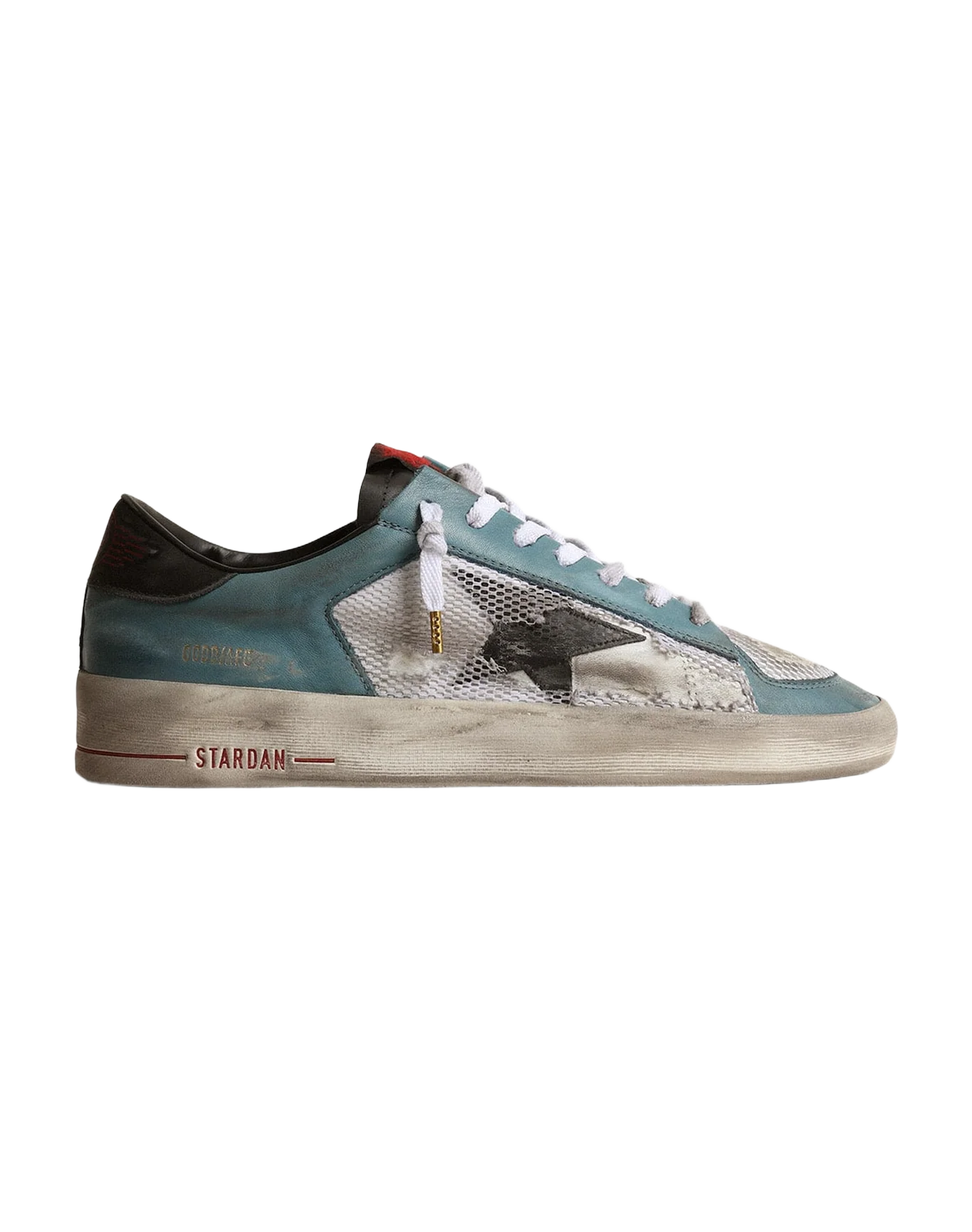 Men | Stardan Distressed Mesh & Petrol-Colored Upper | Petroleum x White x Black - Image 8