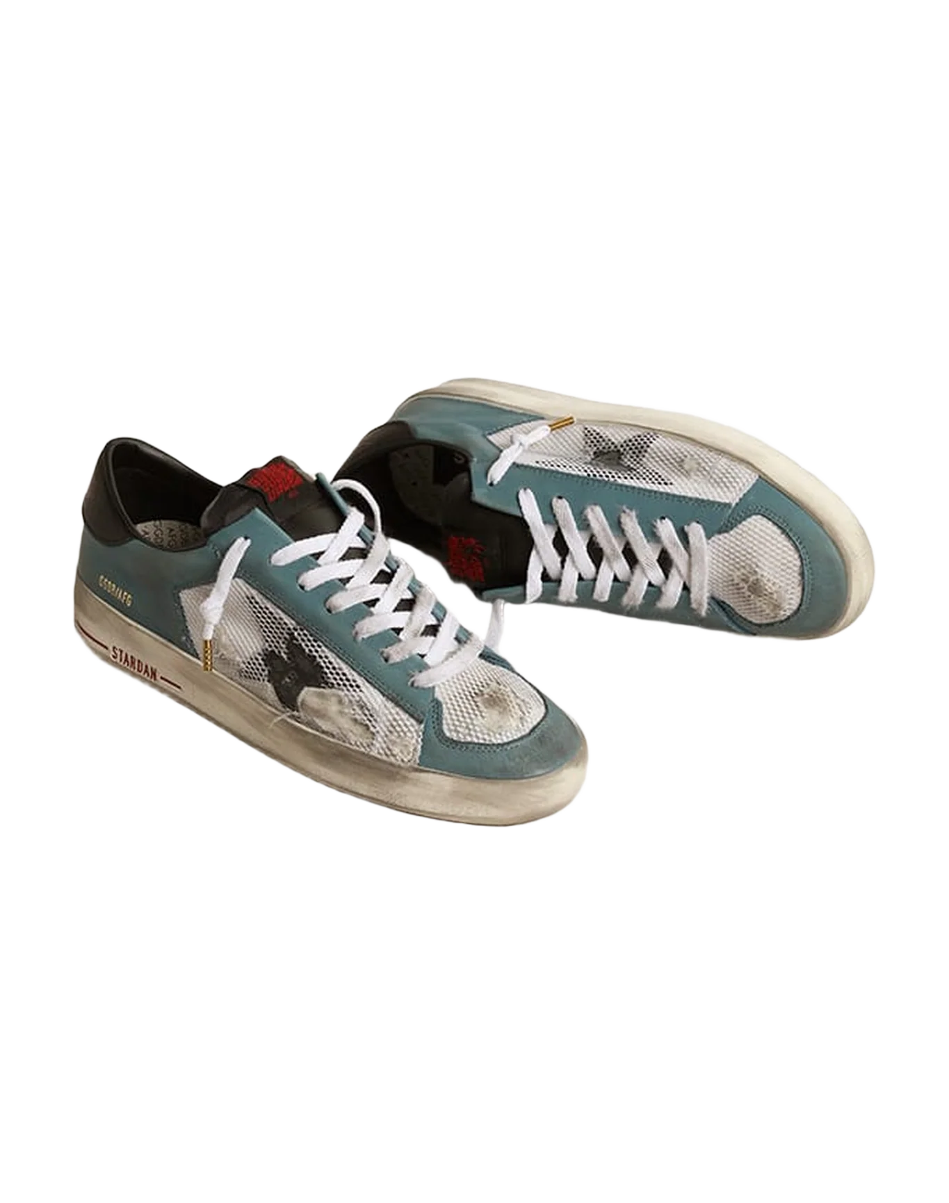 Men | Stardan Distressed Mesh & Petrol-Colored Upper | Petroleum x White x Black - Image 9