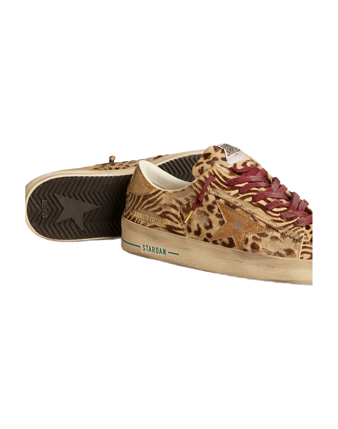 Men | Stardan Ltd Animal-Print Pony Skin with Gold Glitter Star | Burro x Testa Di Moro x Gold - Image 6