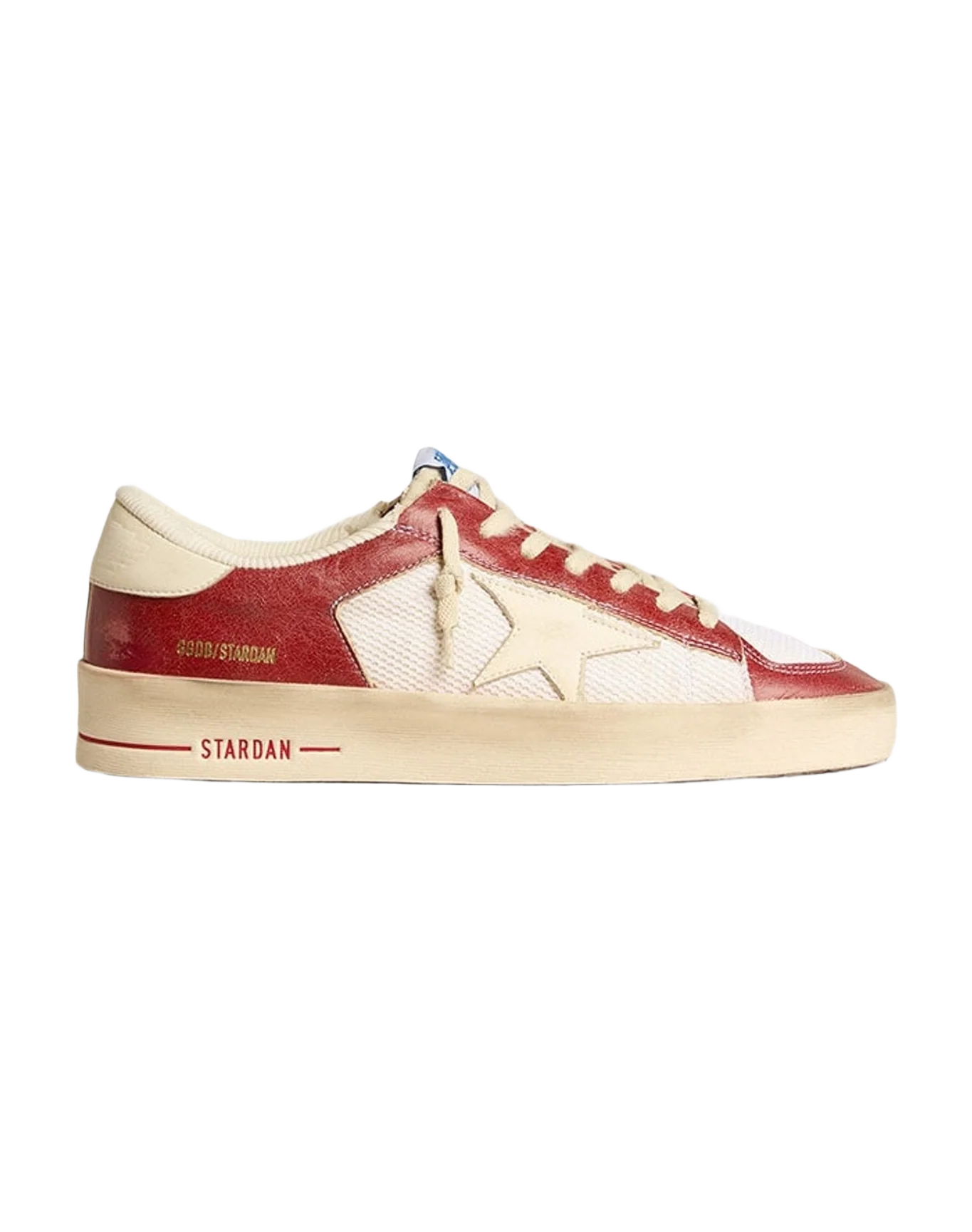 Men | Stardan Sneakers Red & White | White Ecru x Red x White