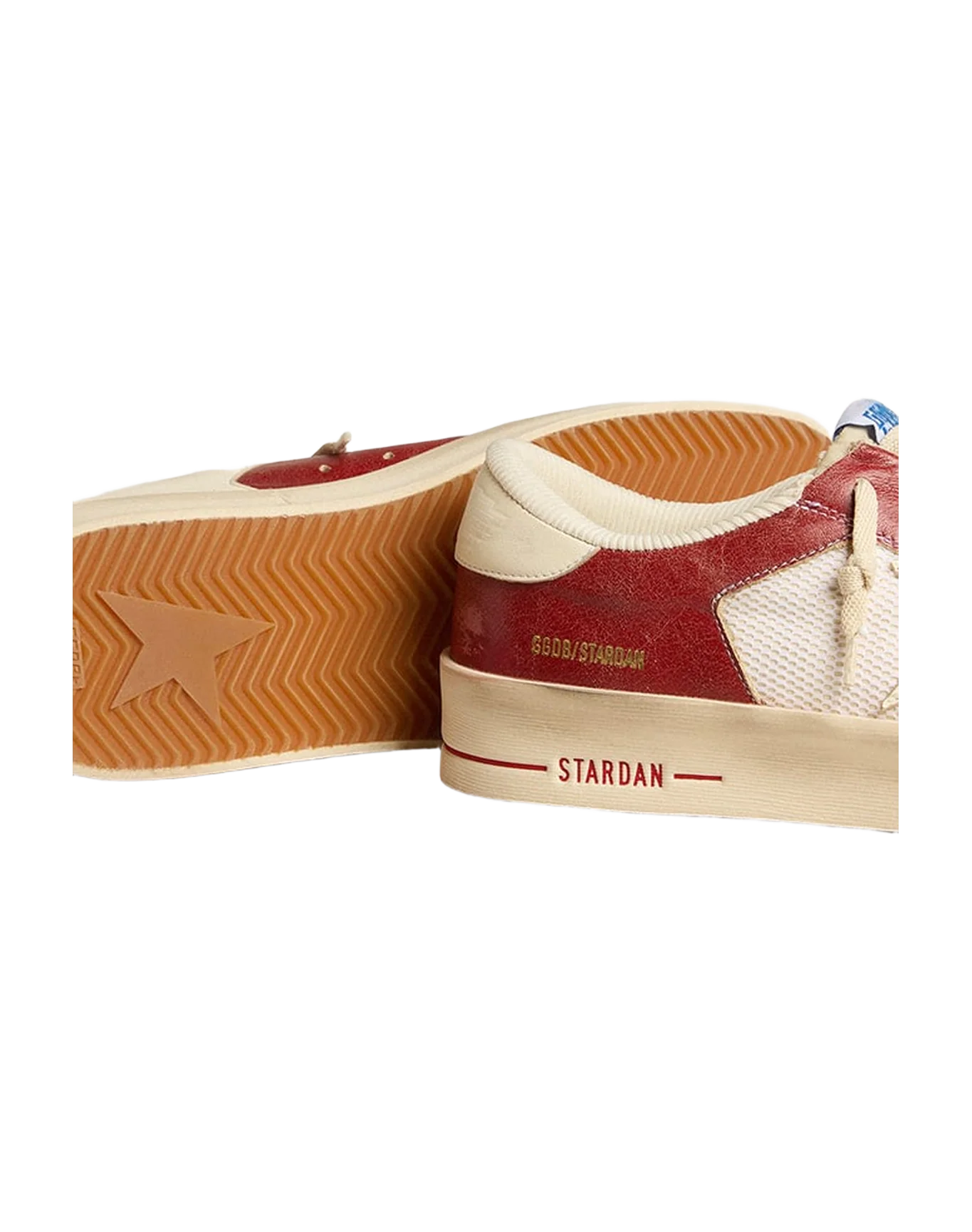 Men | Stardan Sneakers Red & White | White Ecru x Red x White - Image 8
