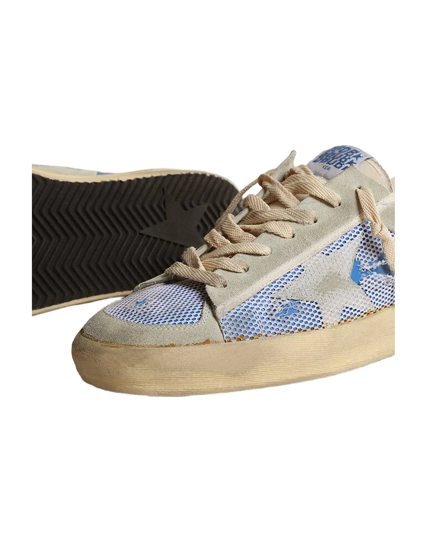 Men | Stardan Suede with Light Blue Heel Tab | Medieval Blue x Ice - Image 2