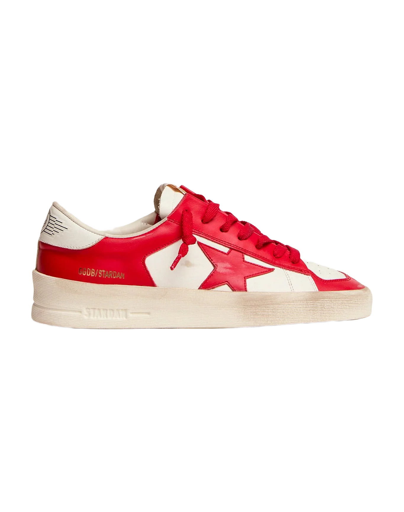 Men | Stardan White & Red Leather | White x Red - Image 9